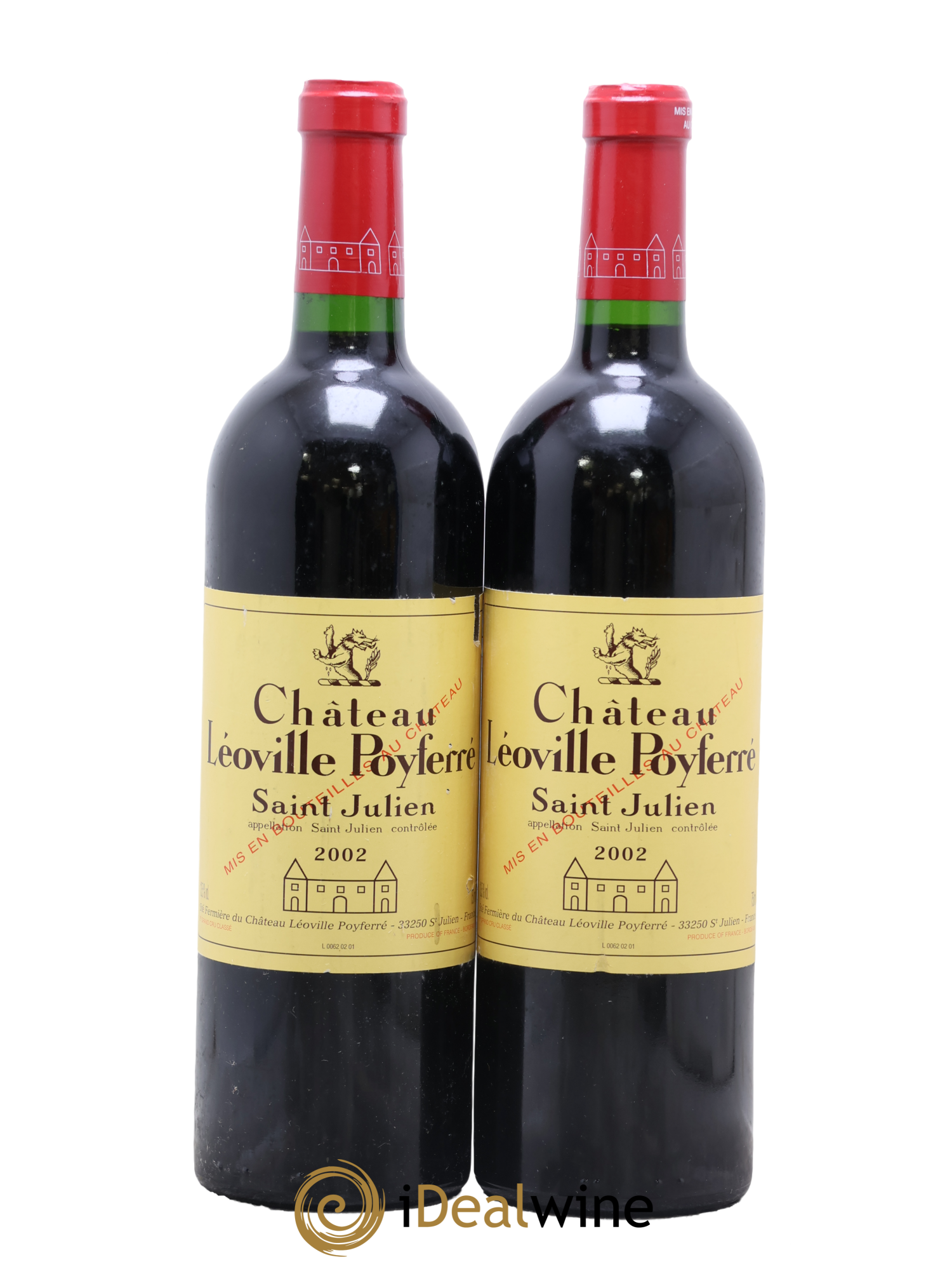 Château Léoville Poyferré 2ème Grand Cru Classé 2002 - Posten von 2 Flaschen - 0