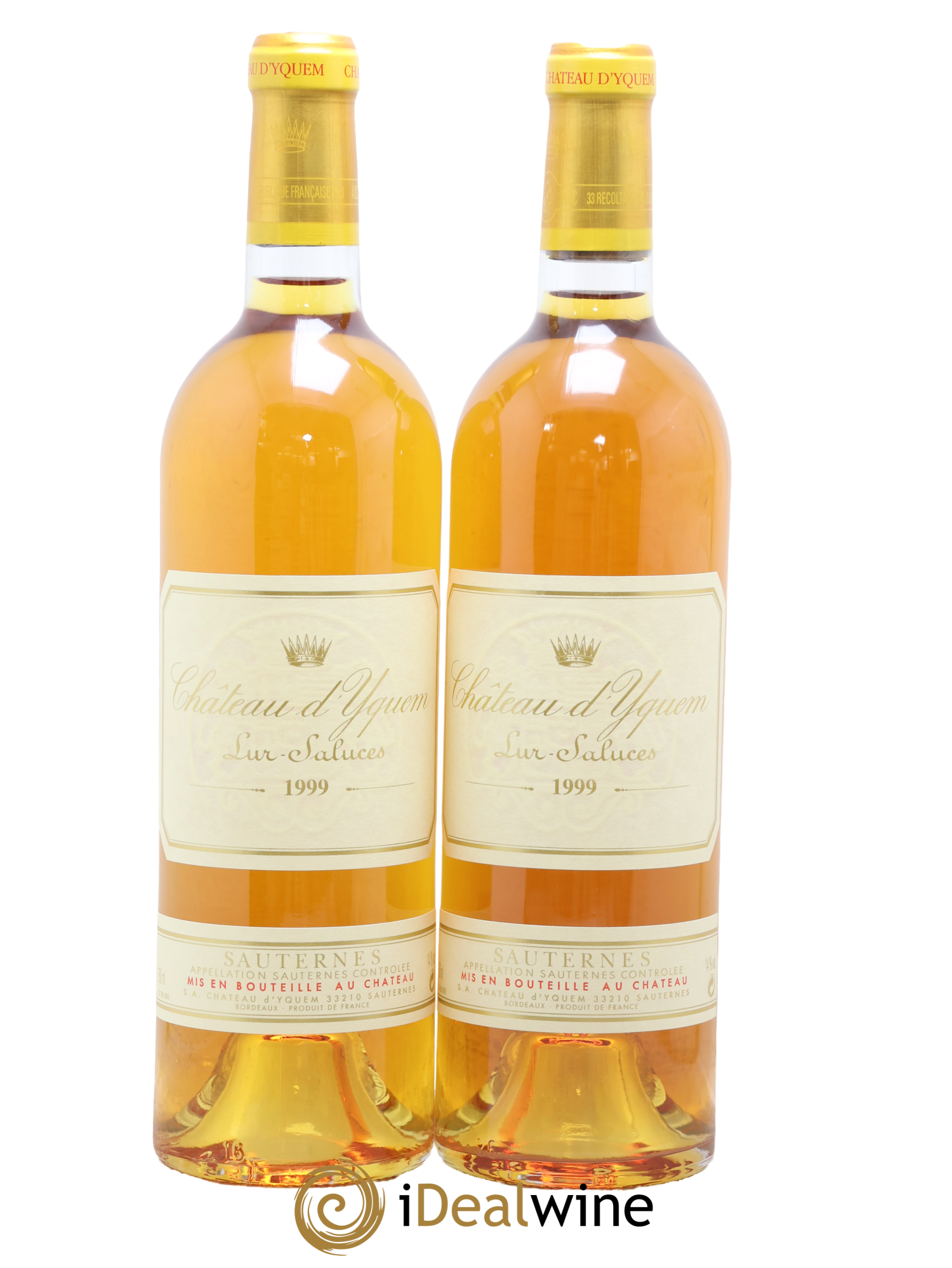 Château d' Yquem 1er Cru Classé Supérieur 1999 - Lotto di 2 bottiglie - 0
