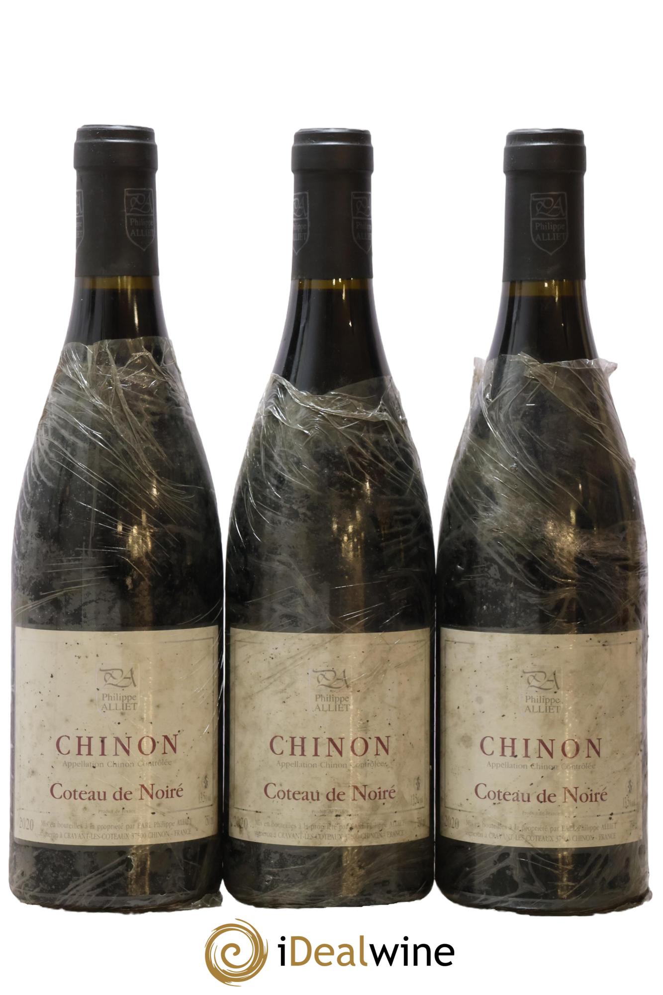 Chinon Coteau de Noiré Philippe Alliet 2020 - Lot de 3 bouteilles - 0
