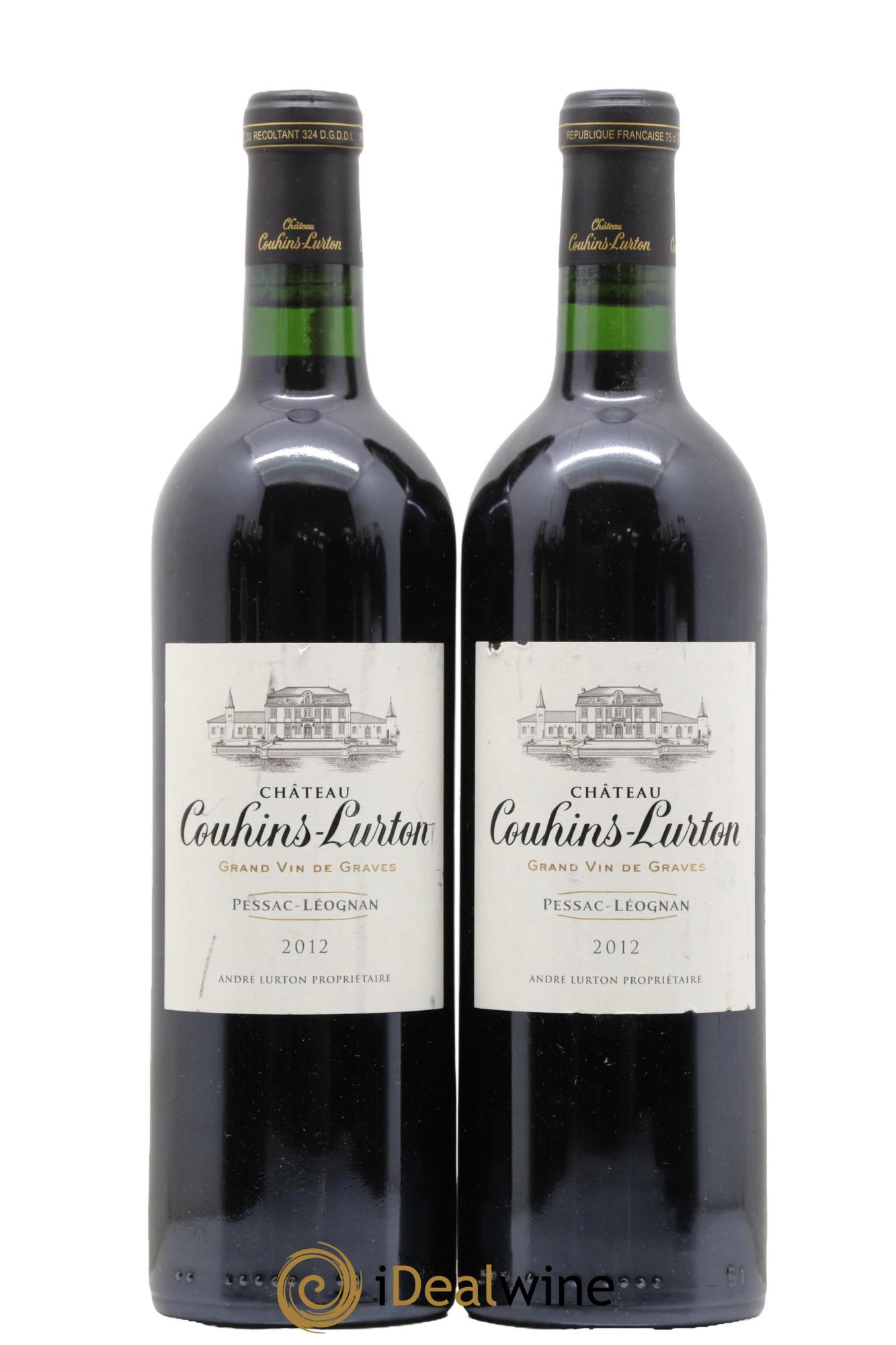 Château Couhins-Lurton 2012 - Lot de 2 bouteilles - 0