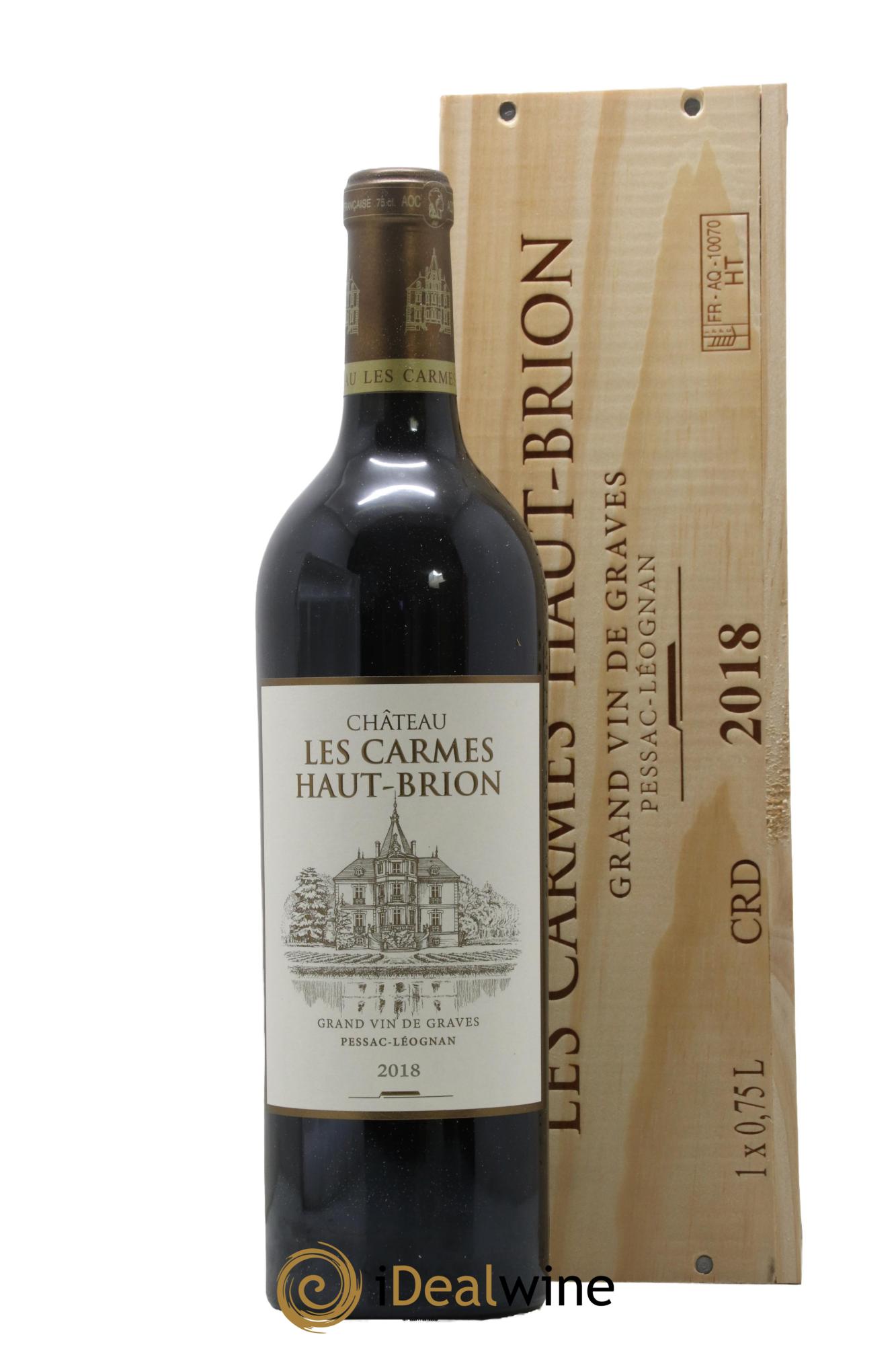 Château Les Carmes Haut-Brion 2018 - Lot de 1 bouteille - 0