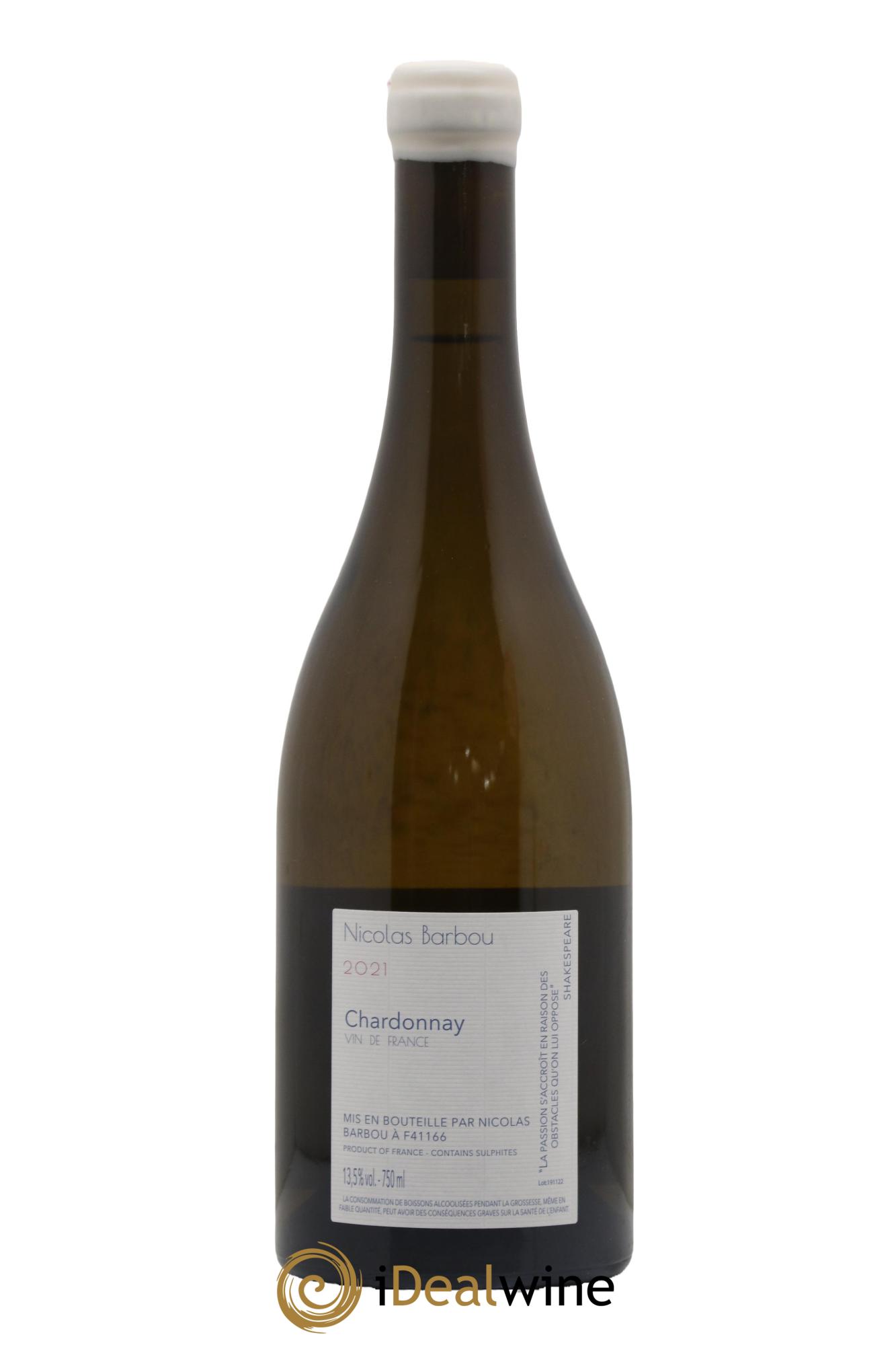 Vin de France Alchimie Passionnelle Nicolas Barbou 2021 - Lot de 1 bouteille - 1
