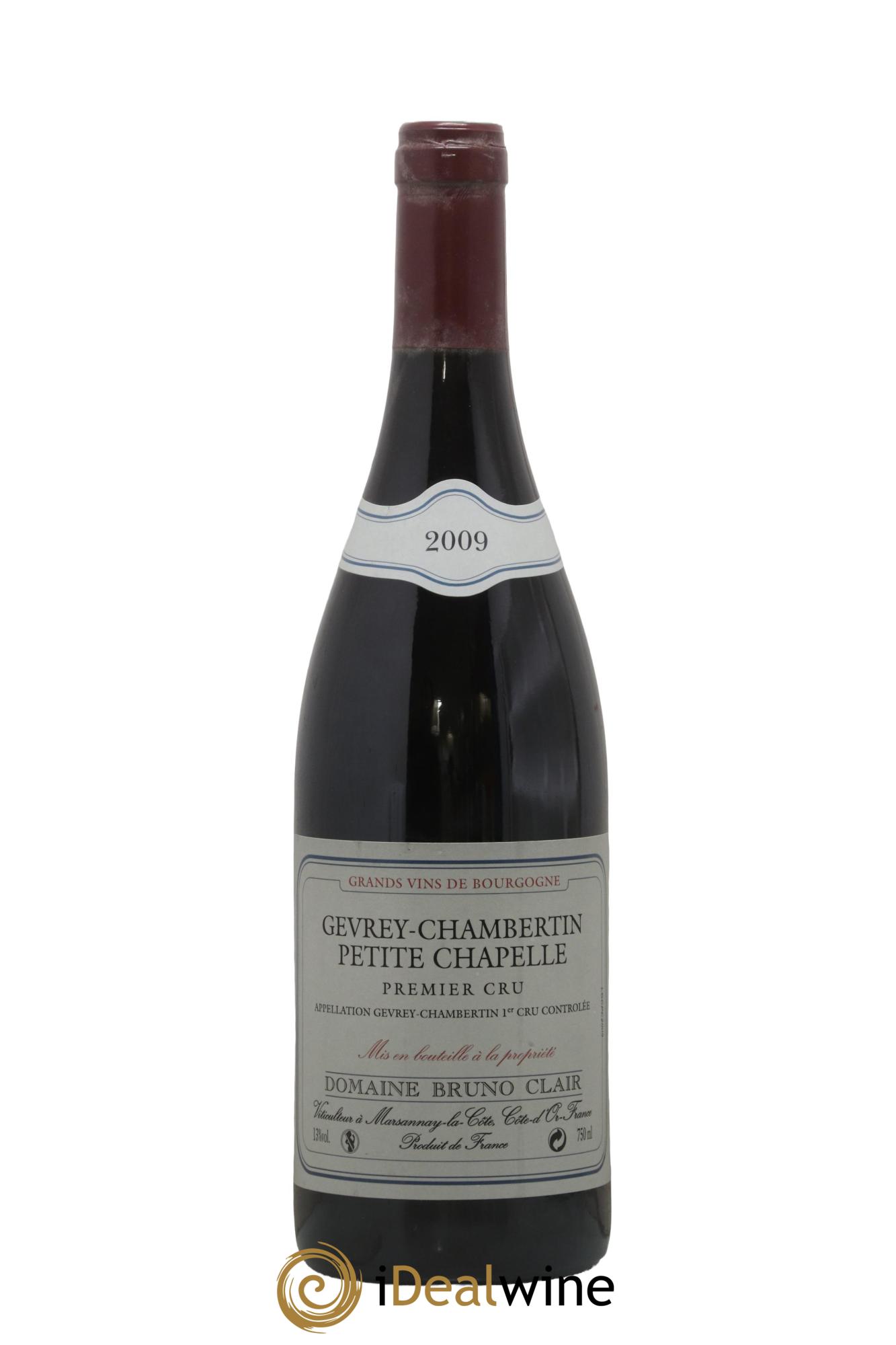 Gevrey-Chambertin 1er Cru Petite Chapelle Bruno Clair (Domaine) 2009 - Lot de 1 bouteille - 0