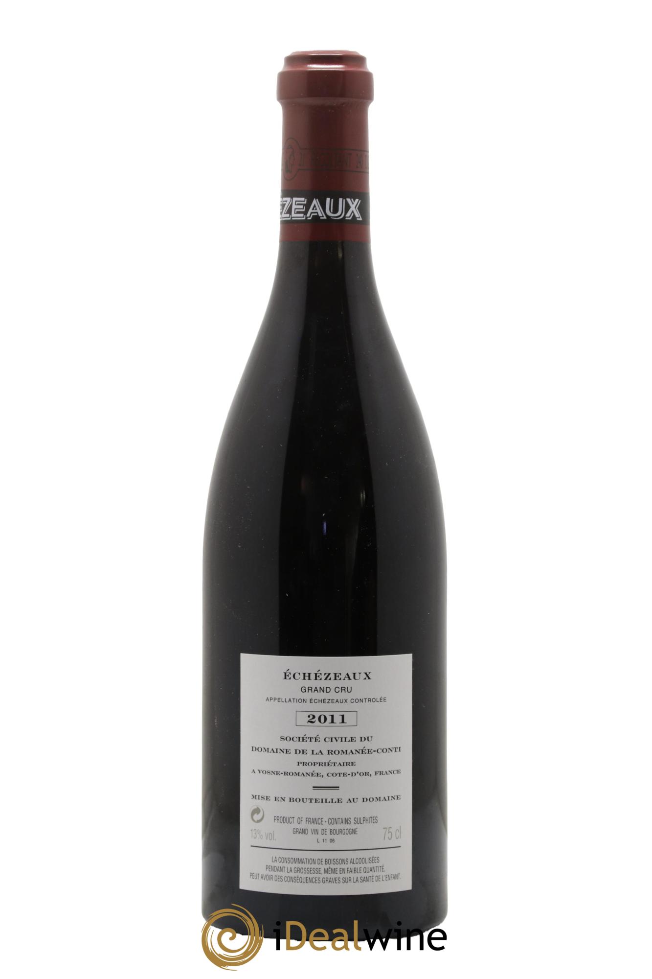 Echezeaux Grand Cru Domaine de la Romanée-Conti 2011 - Lotto di 1 bottiglia - 1