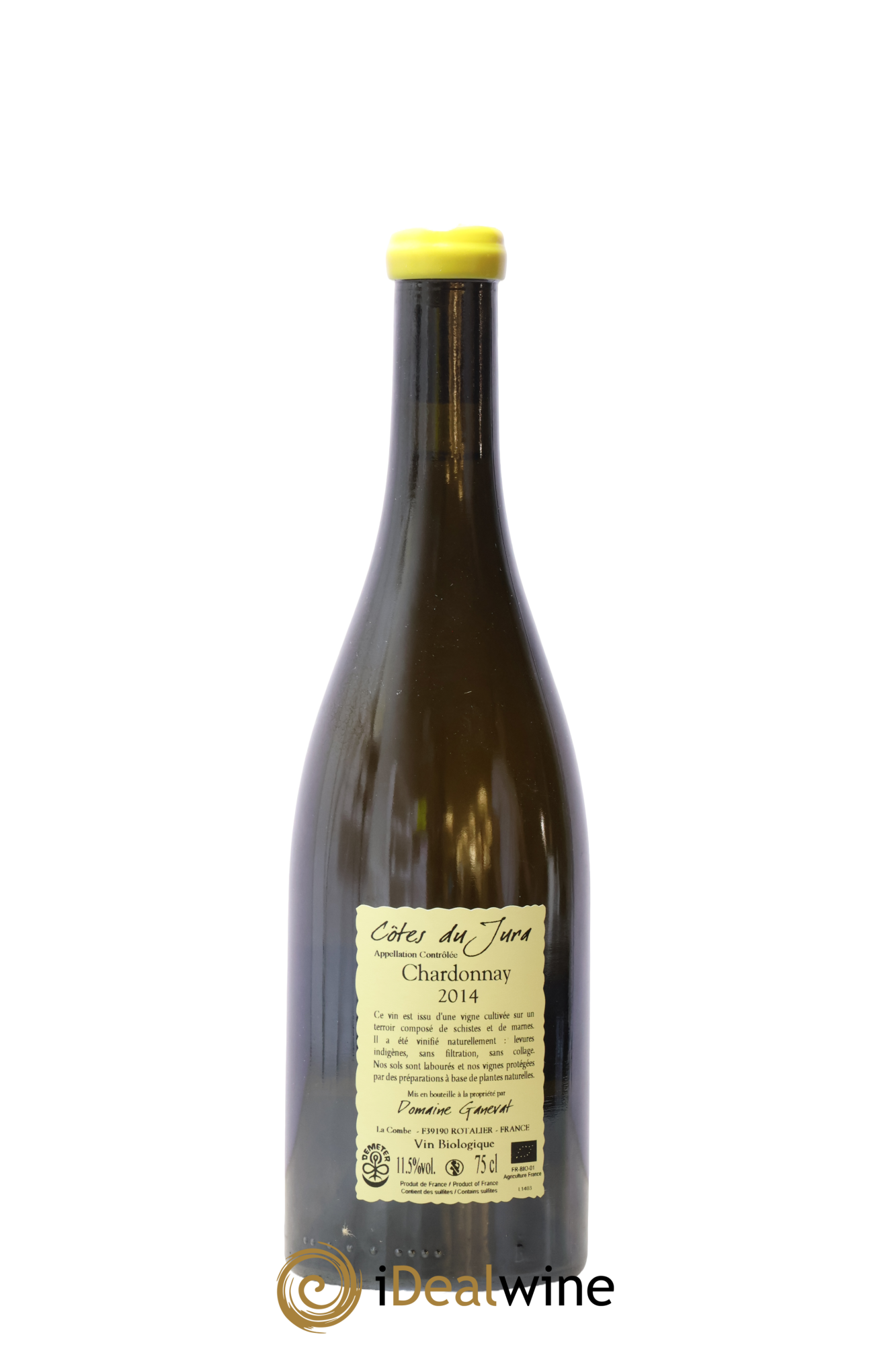 Côtes du Jura Grusse en Billat Jean-François Ganevat (Domaine) 2014 - Lot de 1 bouteille - 1