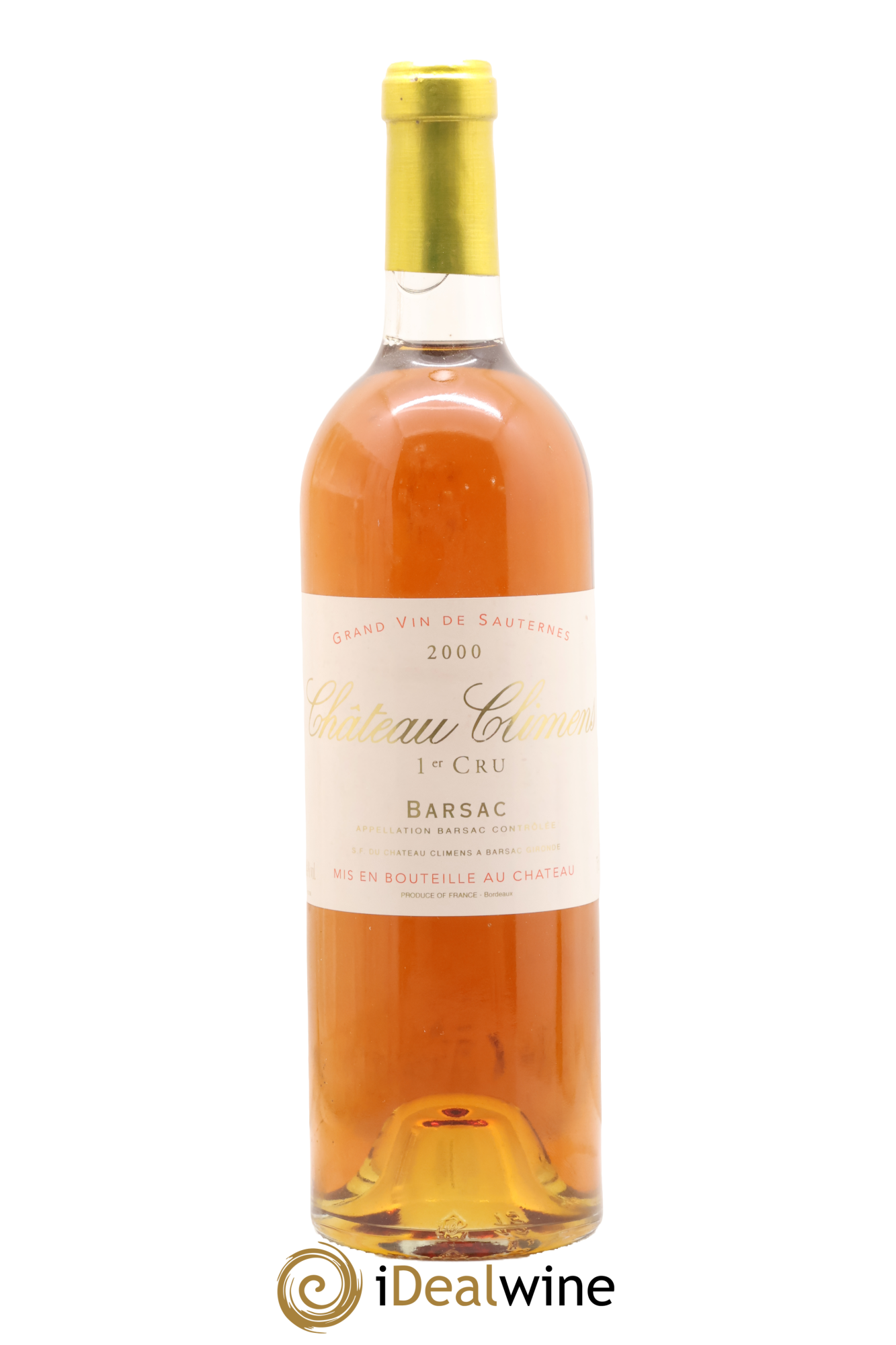 Château Climens 1er Grand Cru Classé 2000 - Lot de 1 bouteille - 0