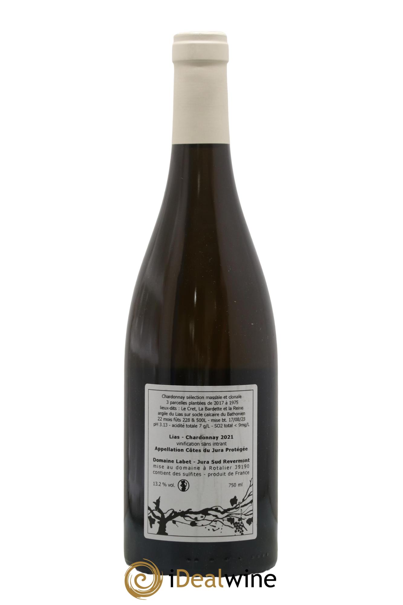 Côtes du Jura Chardonnay Lias Romain - Julien  - Charline Labet 2021 - Lot of 1 bottle - 1