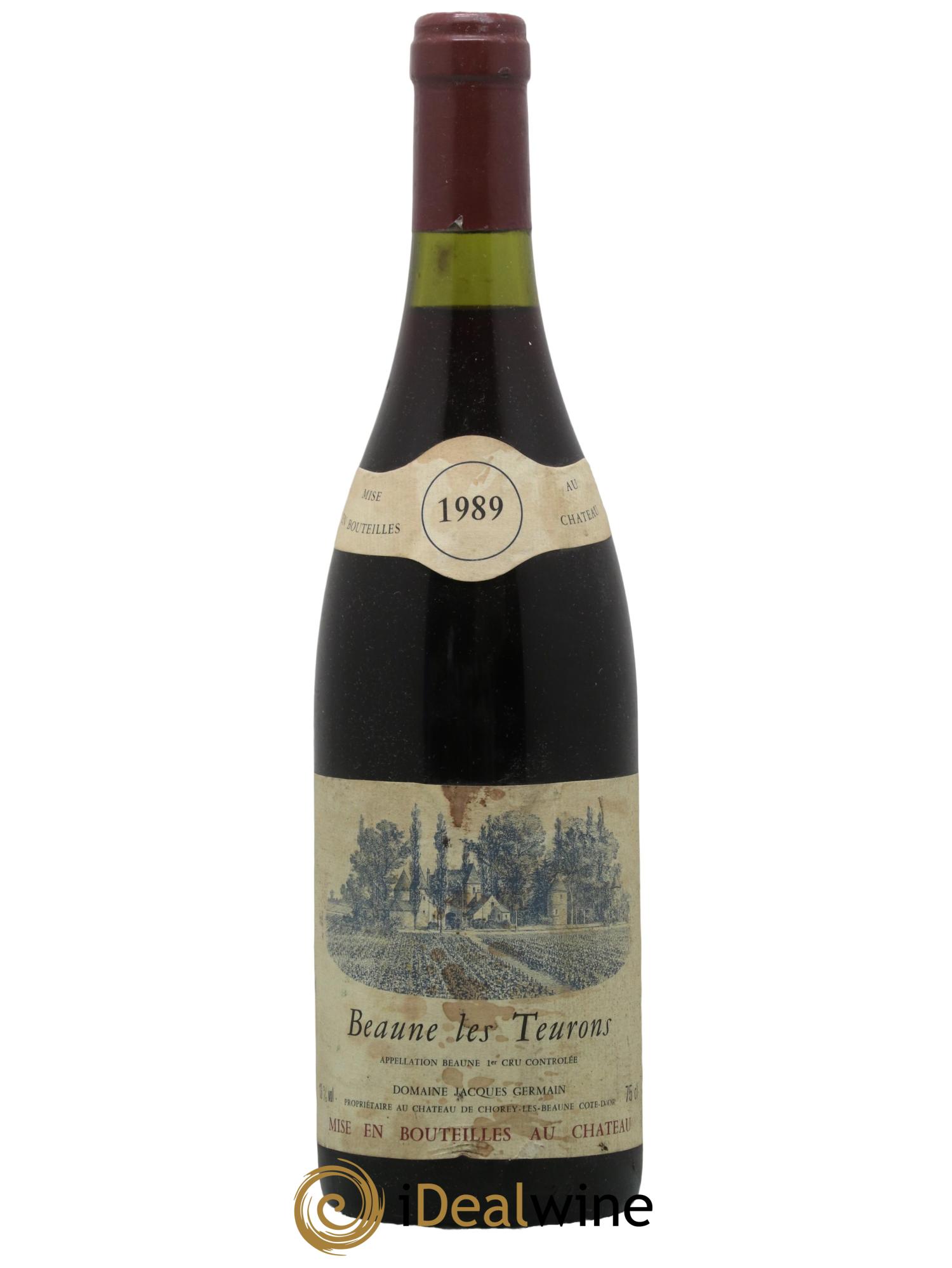 Beaune 1er Cru Les Teurons Domaine Jacques Germain 1989 - Lot de 1 bouteille - 0