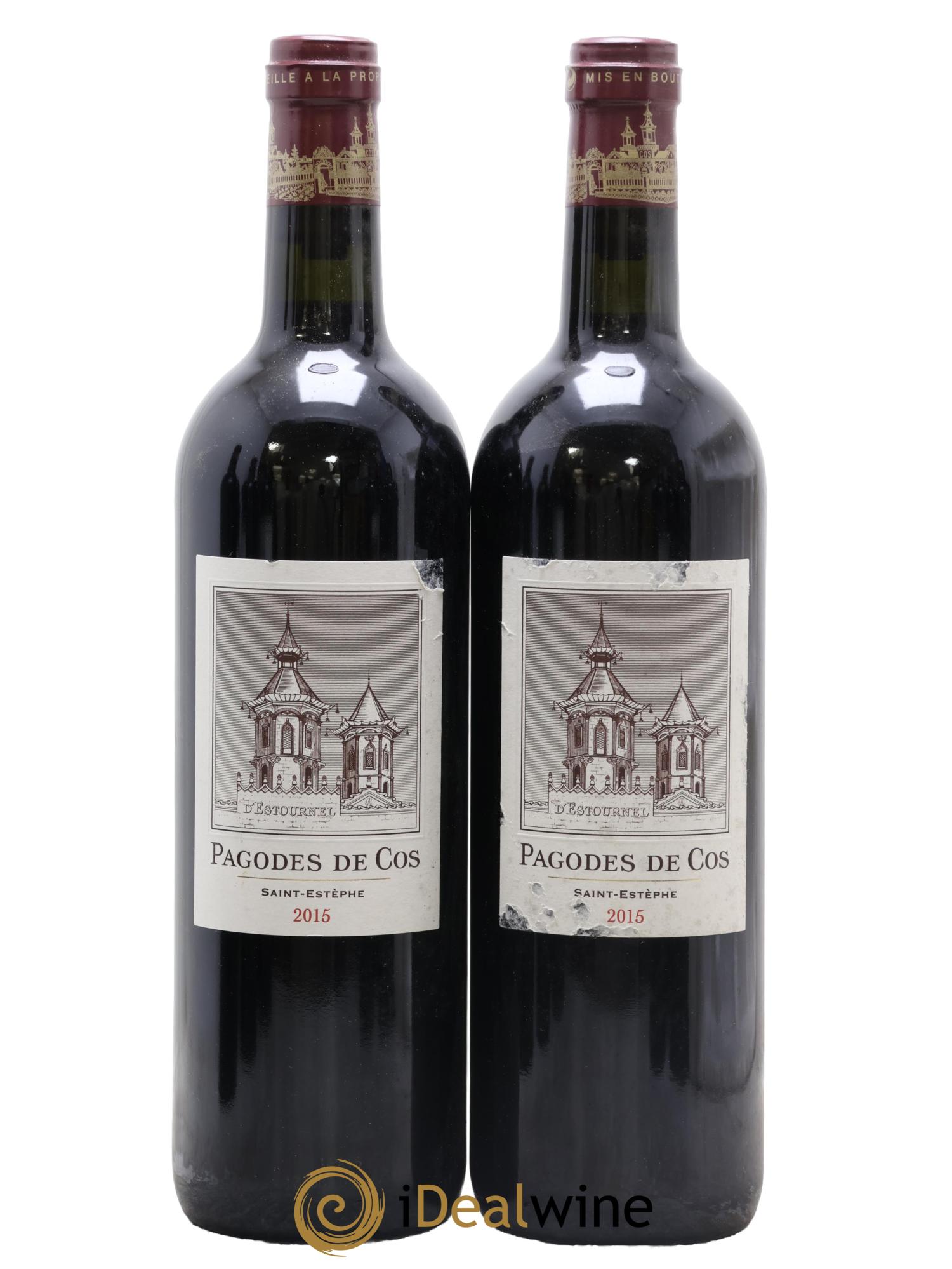 Les Pagodes de Cos Second Vin 2015 - Posten von 2 Flaschen - 0