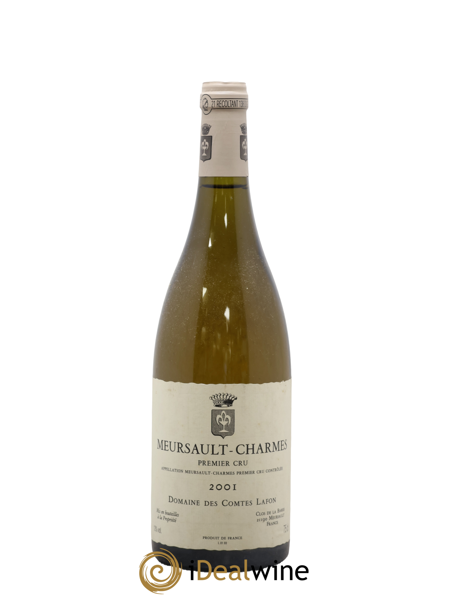 Meursault 1er Cru Charmes Comtes Lafon (Domaine des) 2001 - Lot de 1 bouteille - 0