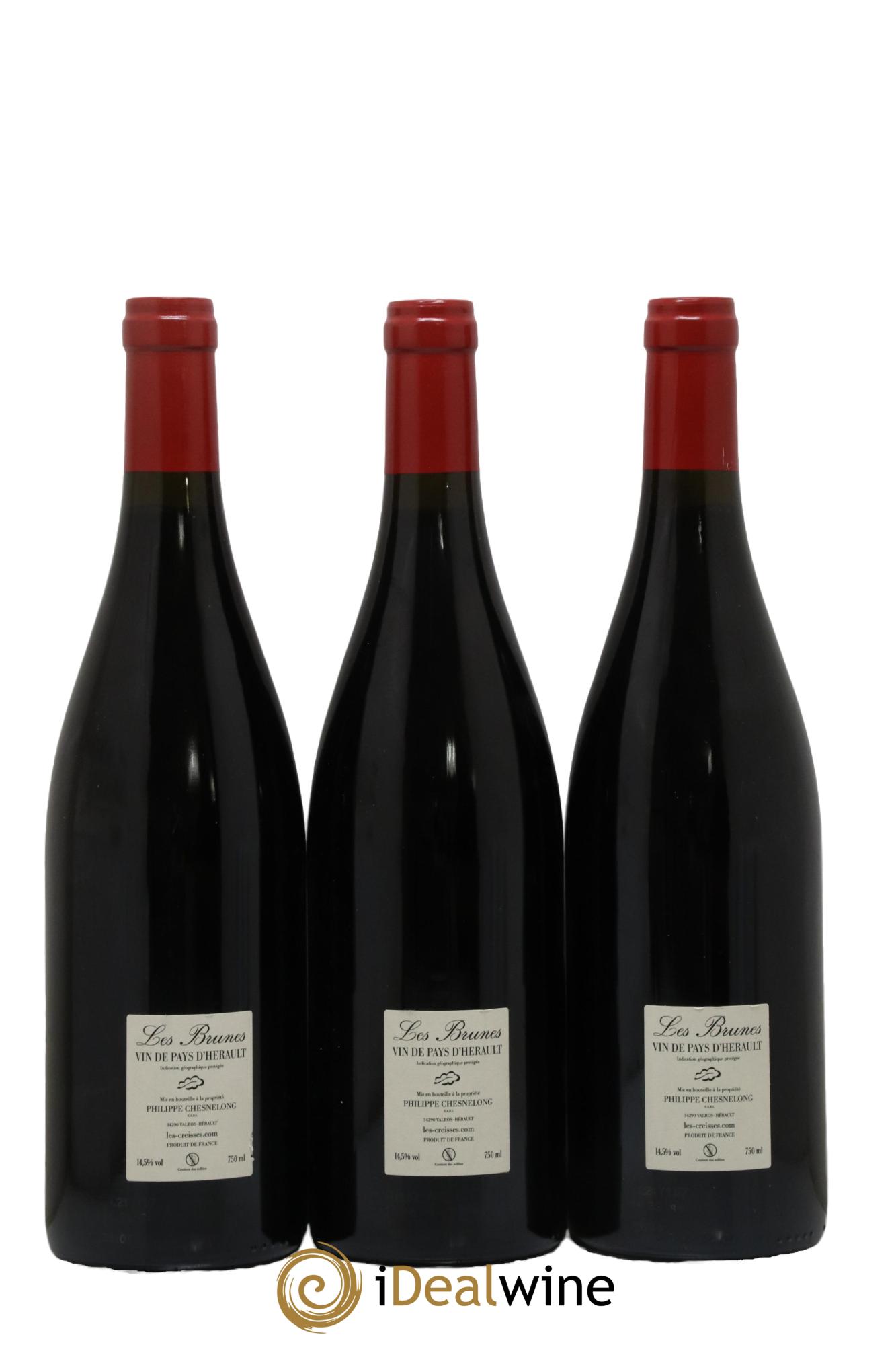 Vin de France Les Creisses Les Creisses (Domaine) Les Brunes Les Creisses (Domaine) 2019 - Lot of 3 bottles - 1