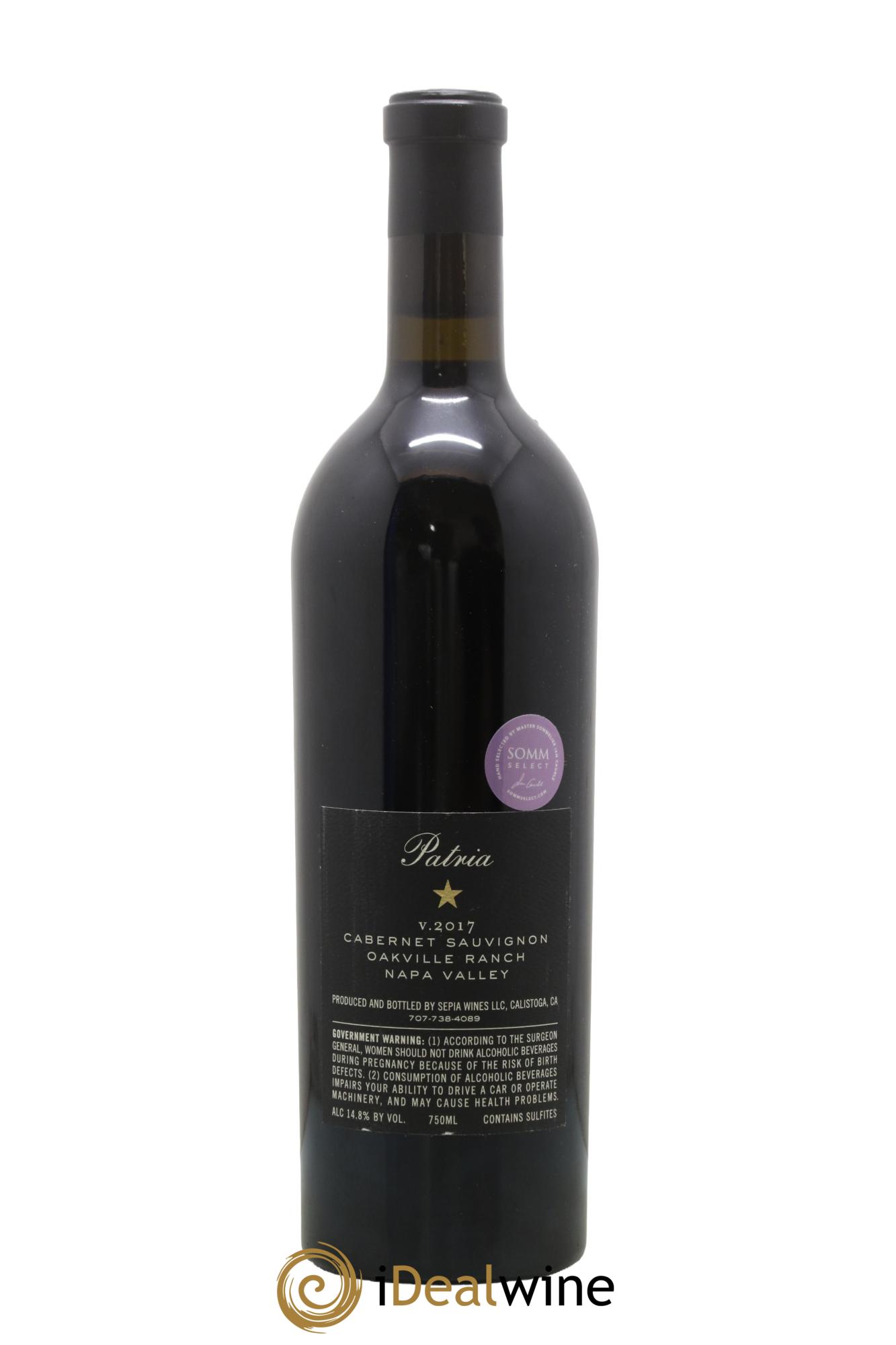 USA Napa Valley Cabernet Sauvignon Patria 2017 - Lot de 1 bouteille - 1