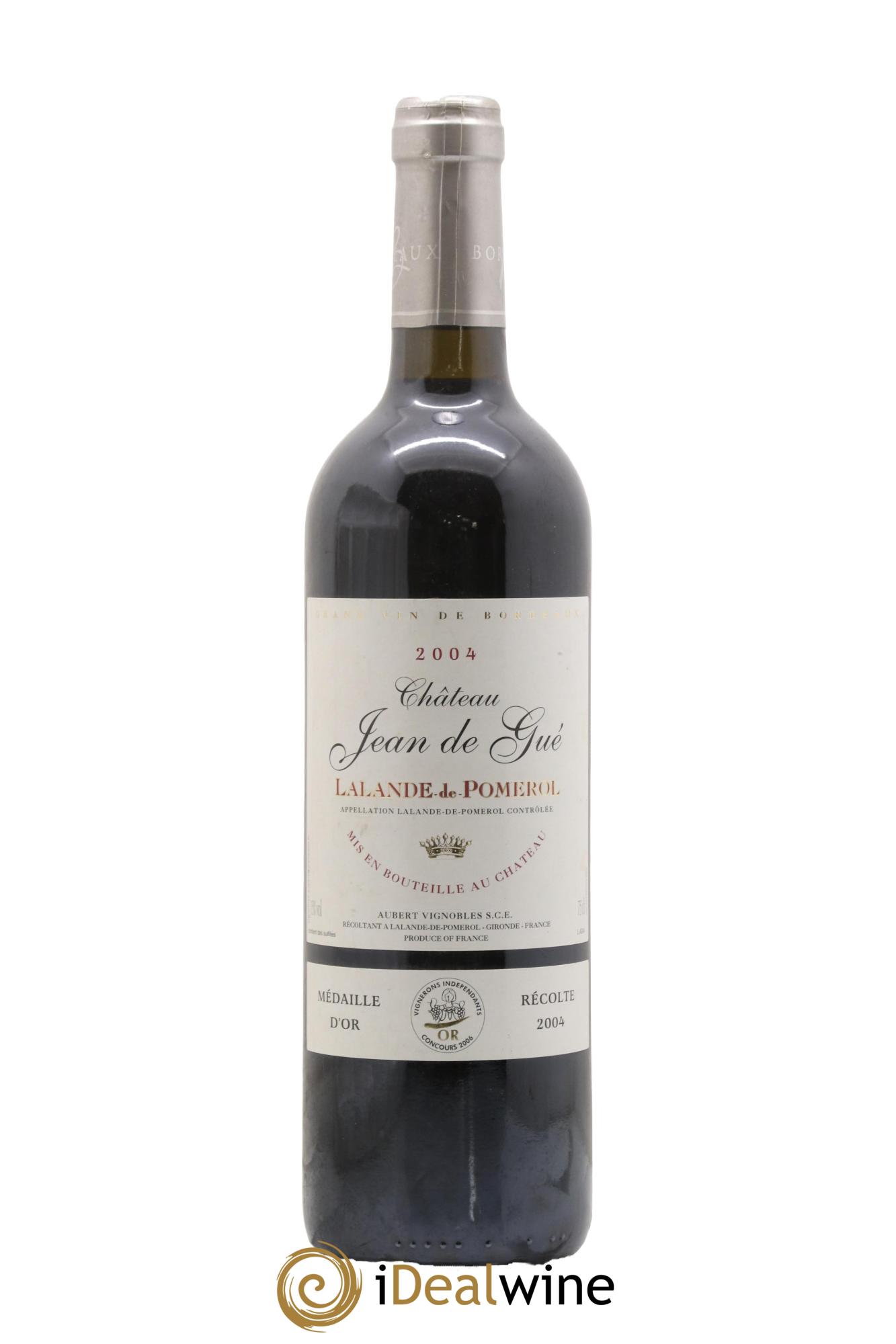 Lalande-de-Pomerol Château Jean de Gué 2004 - Lot de 1 bouteille - 0