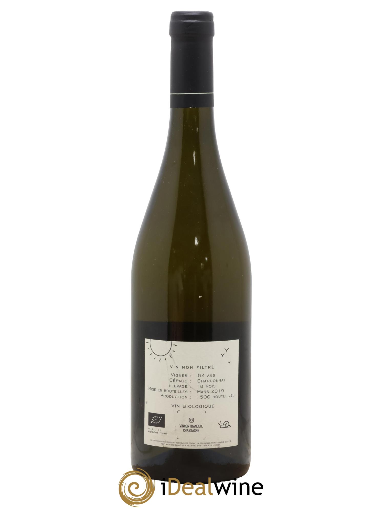 Chassagne-Montrachet 1er Cru (Morgeot) Tête du Clos Vincent Dancer 2017 - Lot of 1 bottle - 1