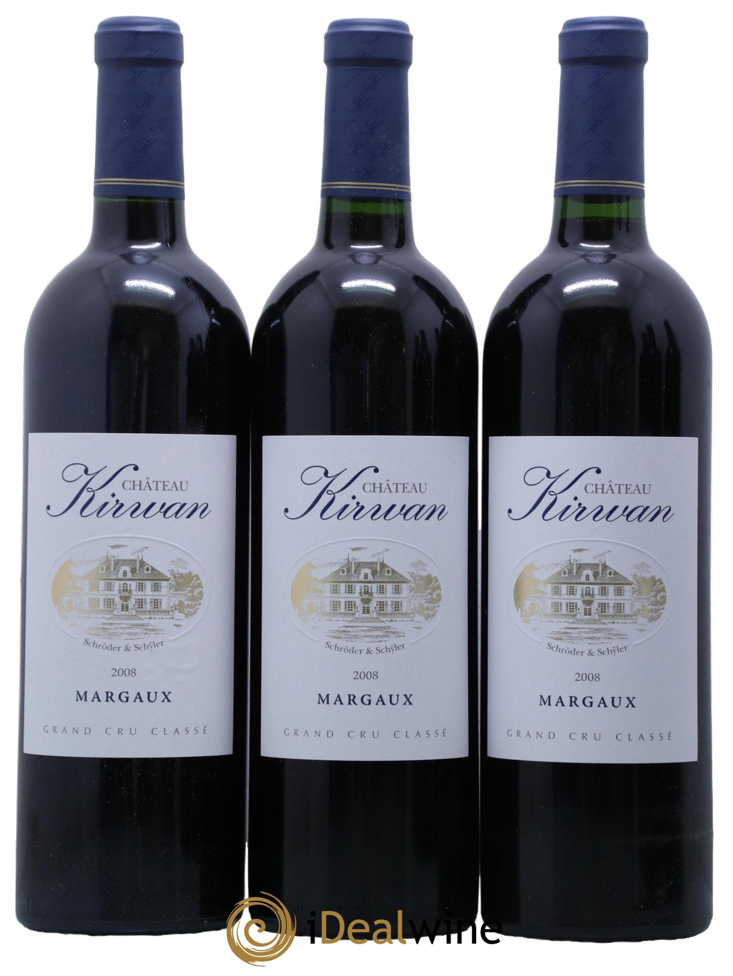 Château Kirwan 3ème Grand Cru Classé 2008 - Lot de 6 bouteilles - 1