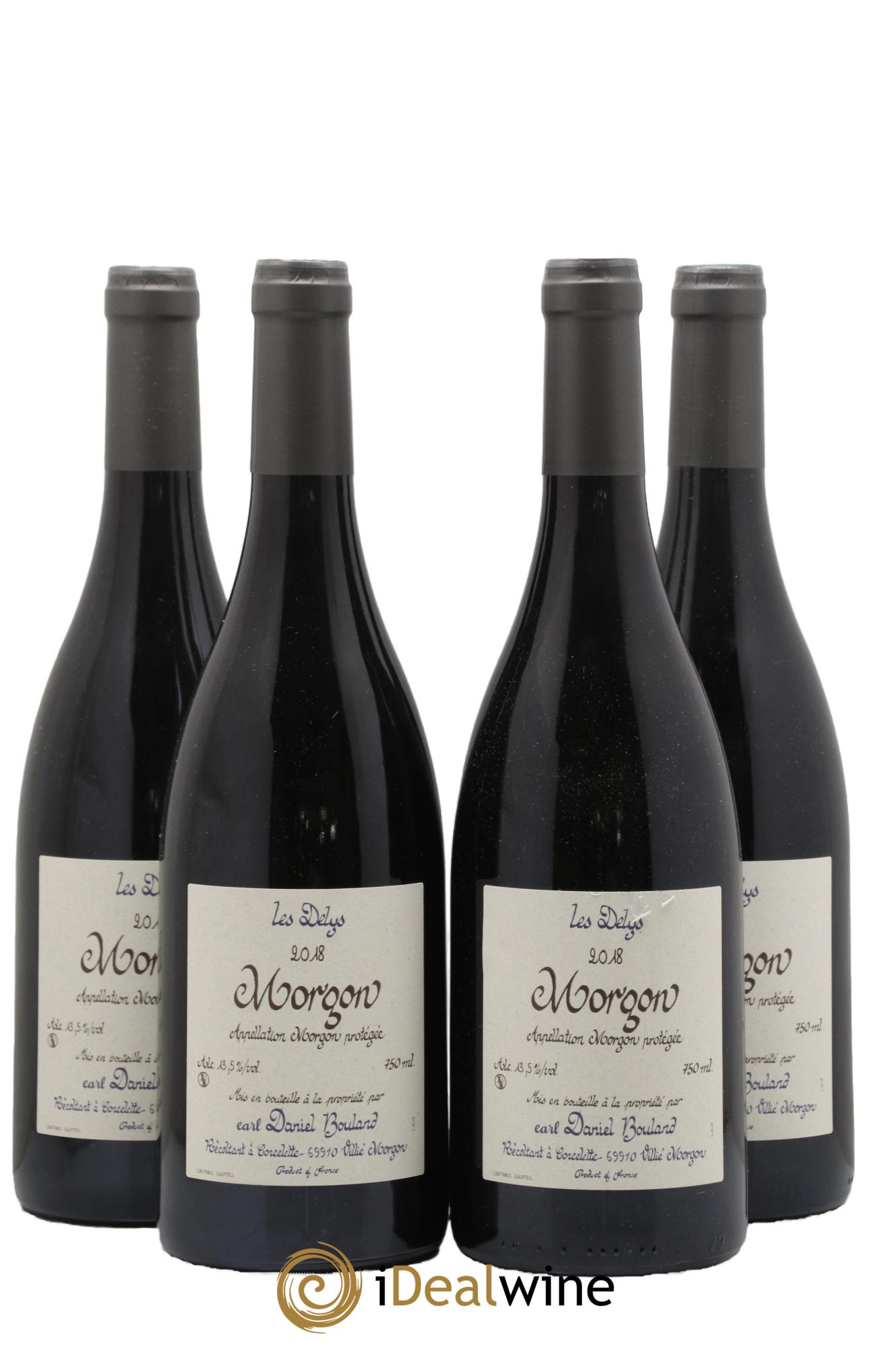 Morgon Les Delys Daniel Bouland (Domaine) 2018 - Lot de 4 bouteilles - 0