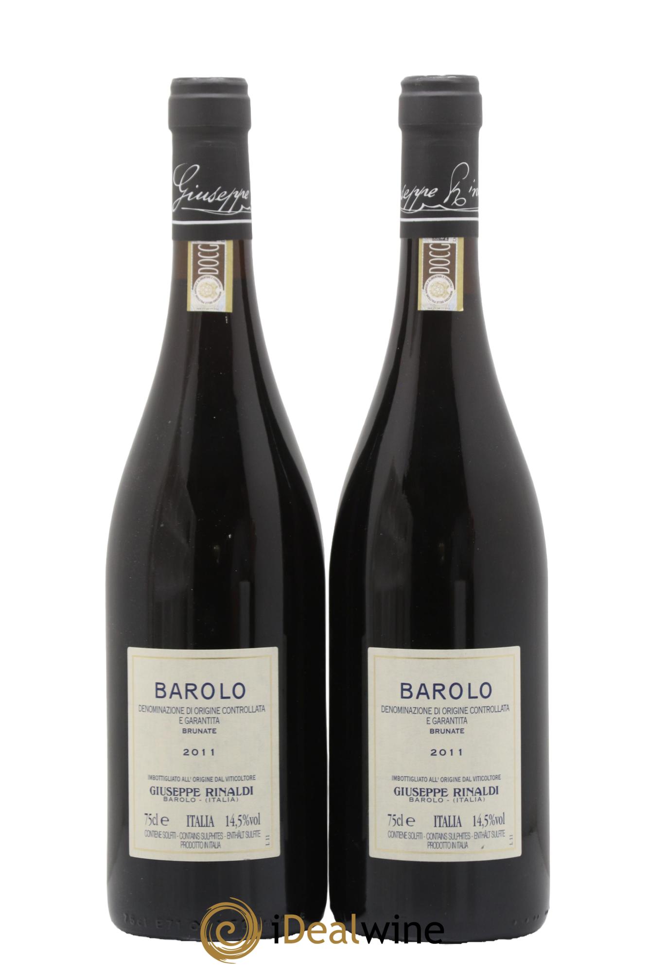 Barolo DOCG Brunate Giuseppe Rinaldi 2011 - Lot of 2 bottles - 1
