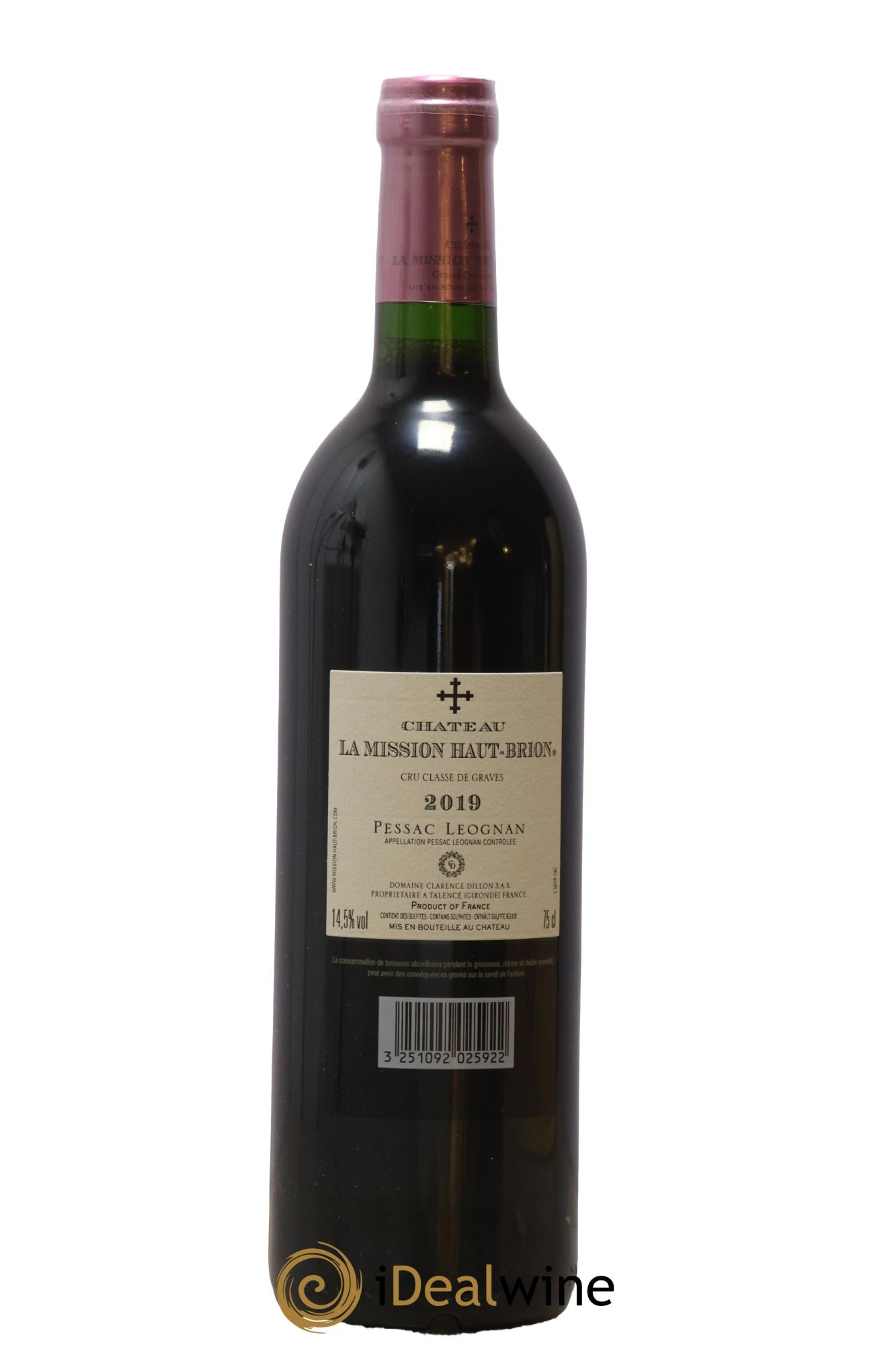 Château la Mission Haut-Brion Cru Classé de Graves 2019 - Lot of 1 bottle - 2