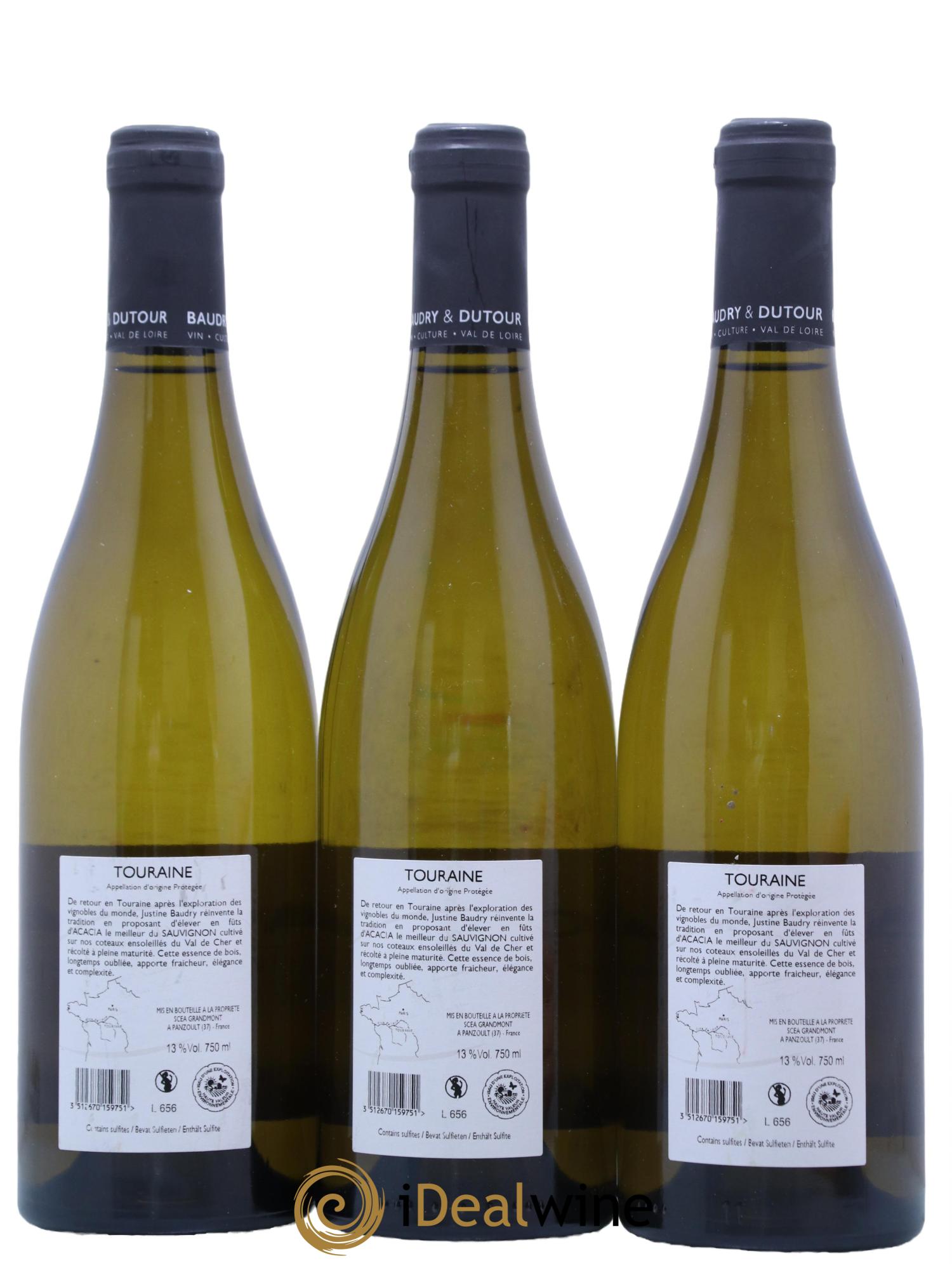 Touraine Acacias Fut et Fleuve  Domaine La Chapinière 2020 - Lot de 3 bouteilles - 1