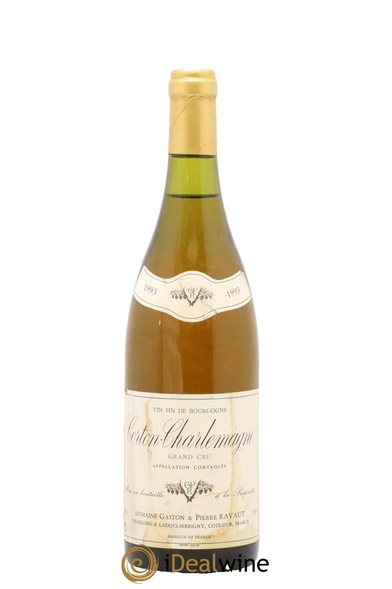 Corton-Charlemagne Grand Cru Gaston & Pierre Ravaut 1993 - Lot de 1 bouteille - 0