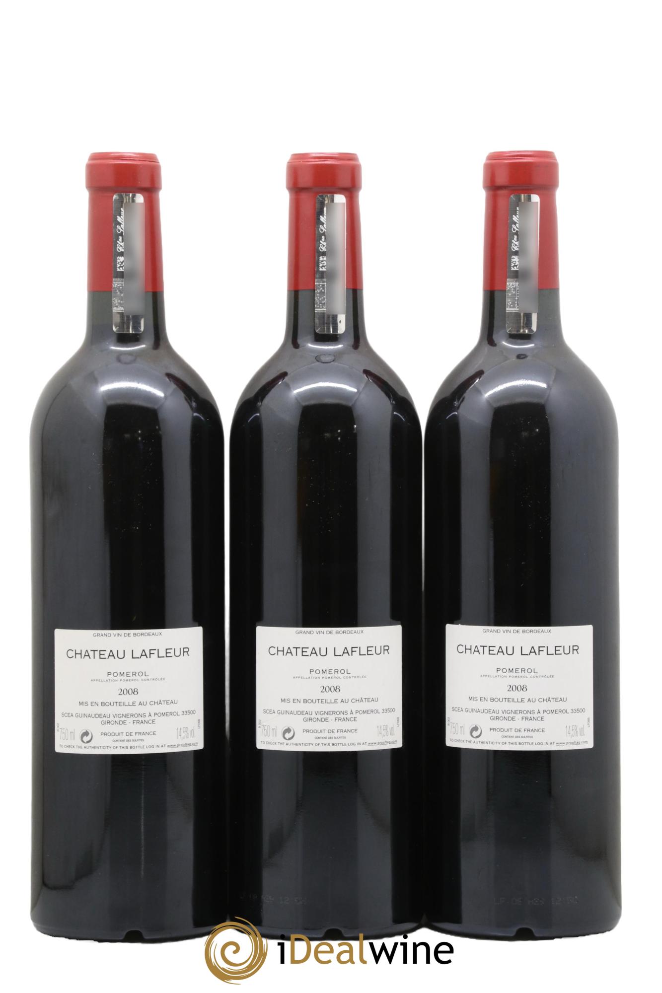 Château Lafleur 2008 - Lot de 3 bouteilles - 1