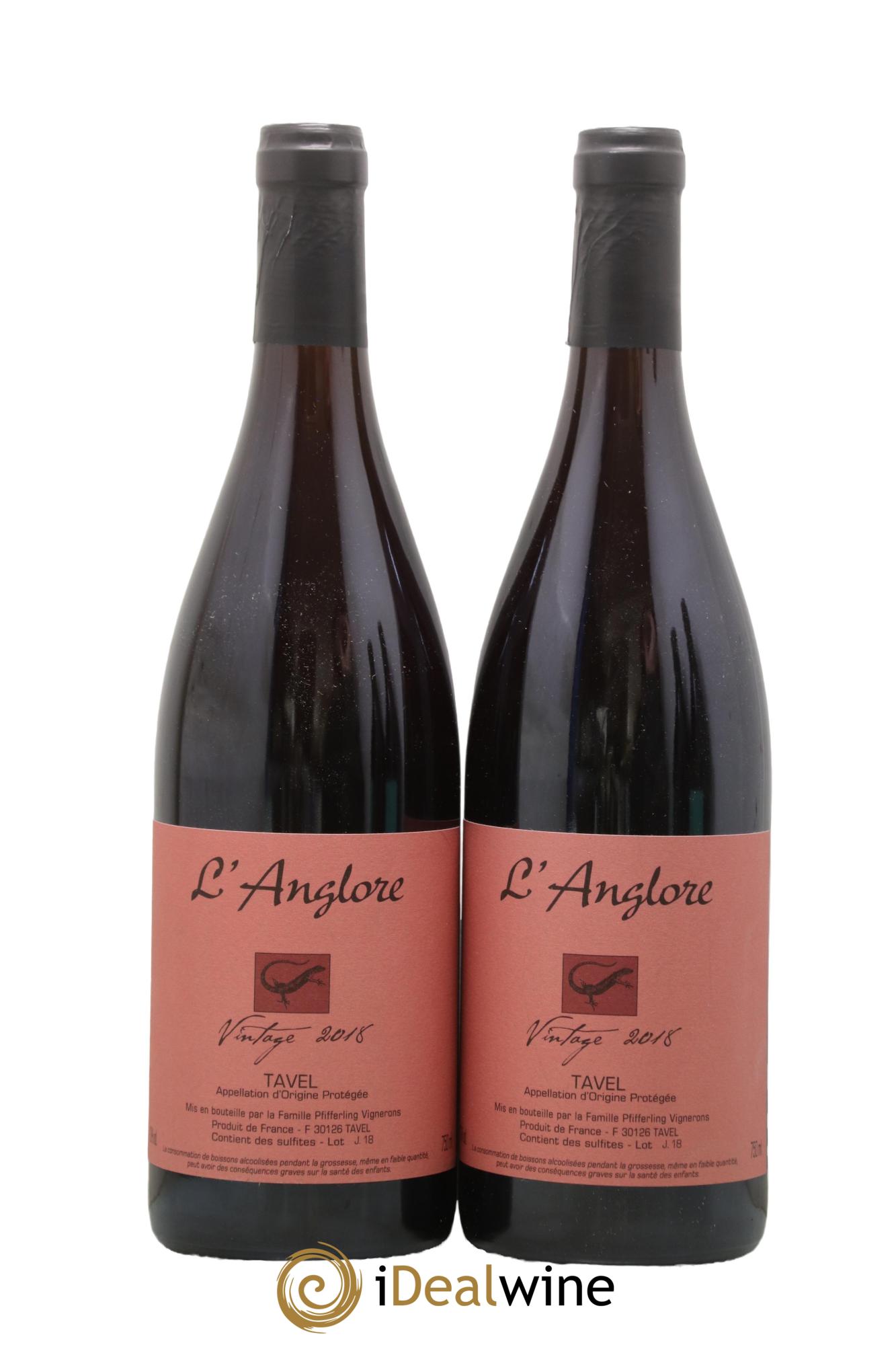 Tavel Vintage L'Anglore 2018 - Lotto di 2 bottiglie - 0