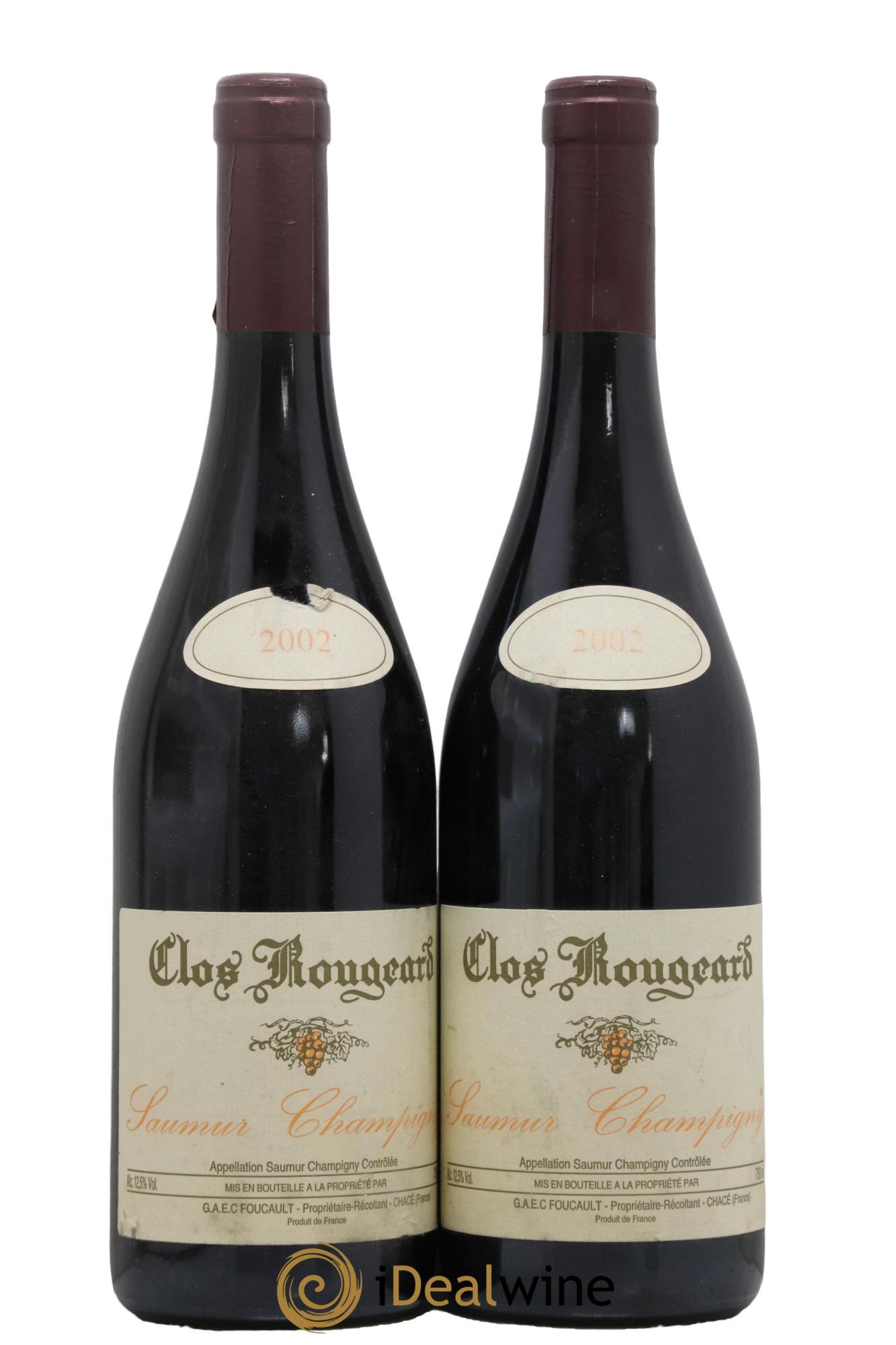 Saumur-Champigny Clos Rougeard 2002 - Lot de 2 bouteilles - 0