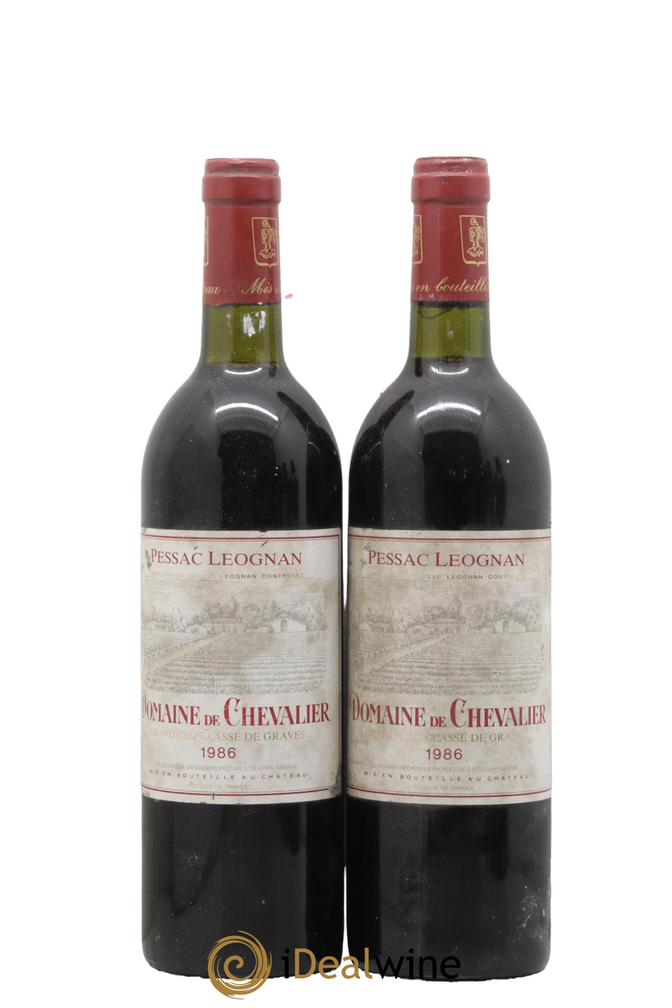 Domaine de Chevalier Cru Classé de Graves 1986 - Lot of 2 bottles - 0