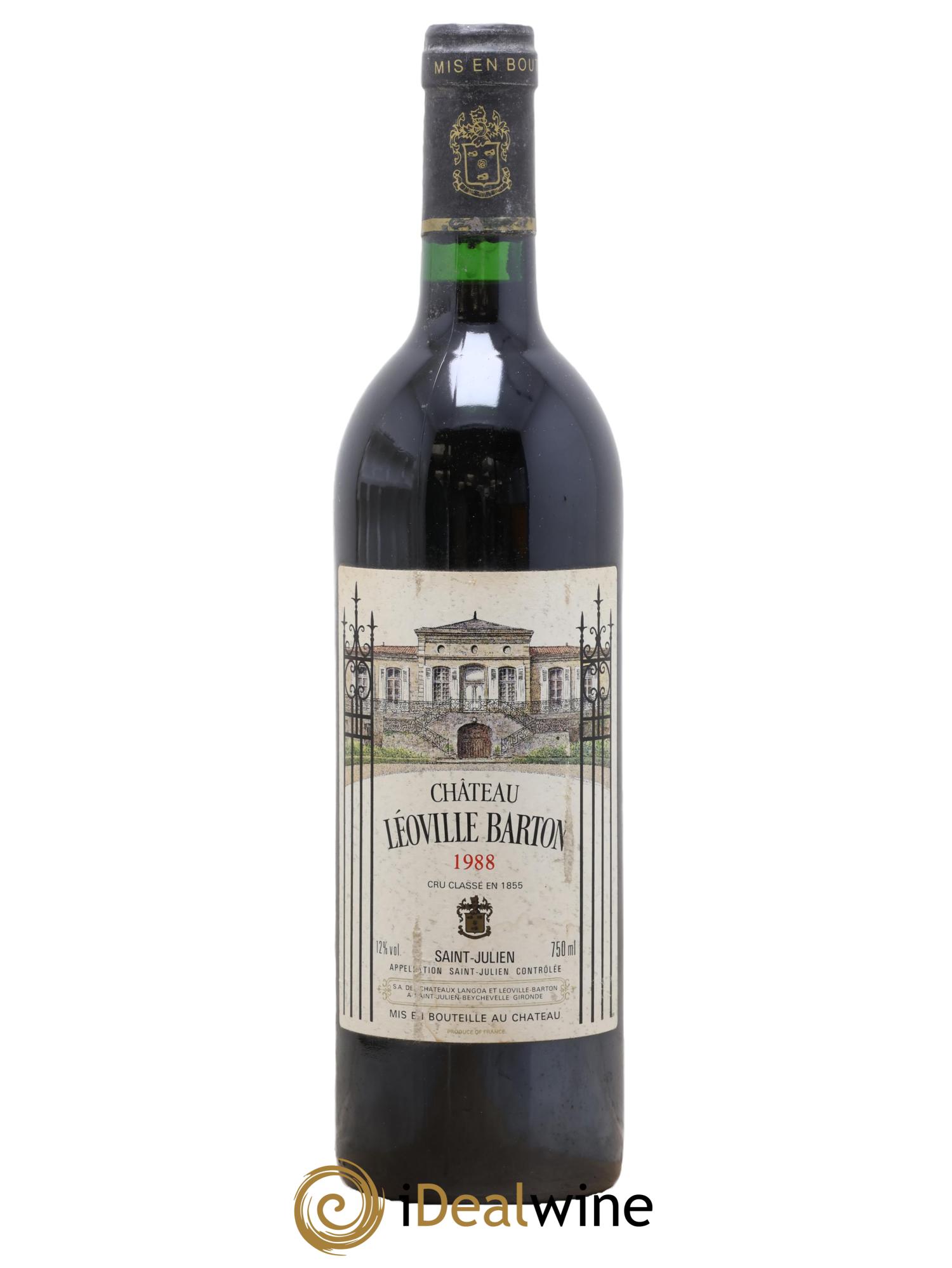Château Léoville Barton 2ème Grand Cru Classé 1988 - Lot de 1 bouteille - 0