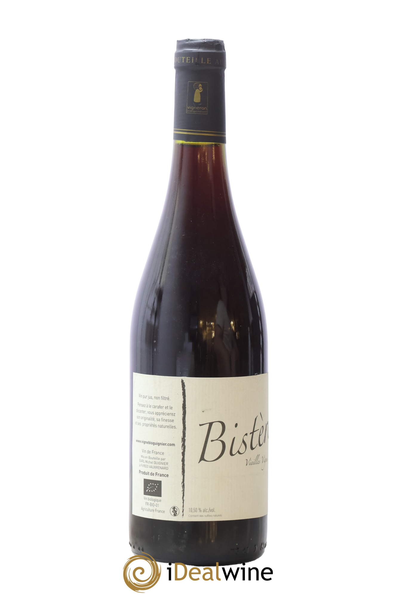 Vin de France Bistère Vieilles Vignes Michel Guignier 2014 - Lot de 1 bouteille - 1