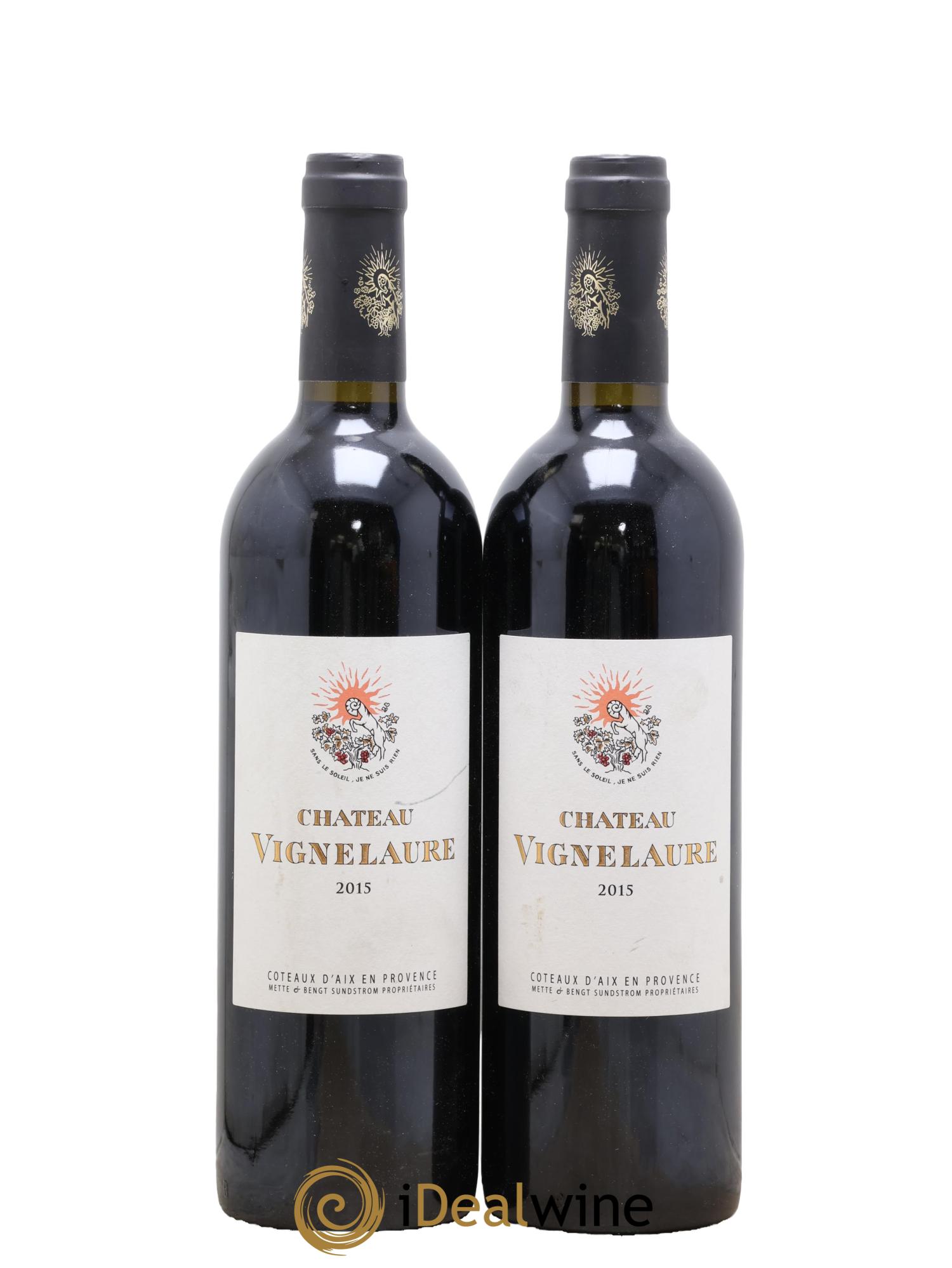 Coteaux d'Aix Château Vignelaure Mette et Bengt Sundstrom 2015 - Lot de 2 bouteilles - 0