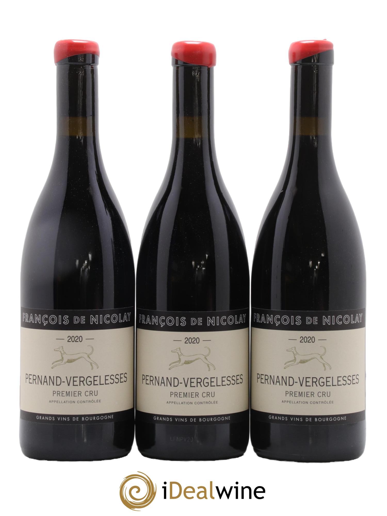 Pernand-Vergelesses 1er Cru Domaine François Nicolay 2020 - Lot de 3 bouteilles - 0