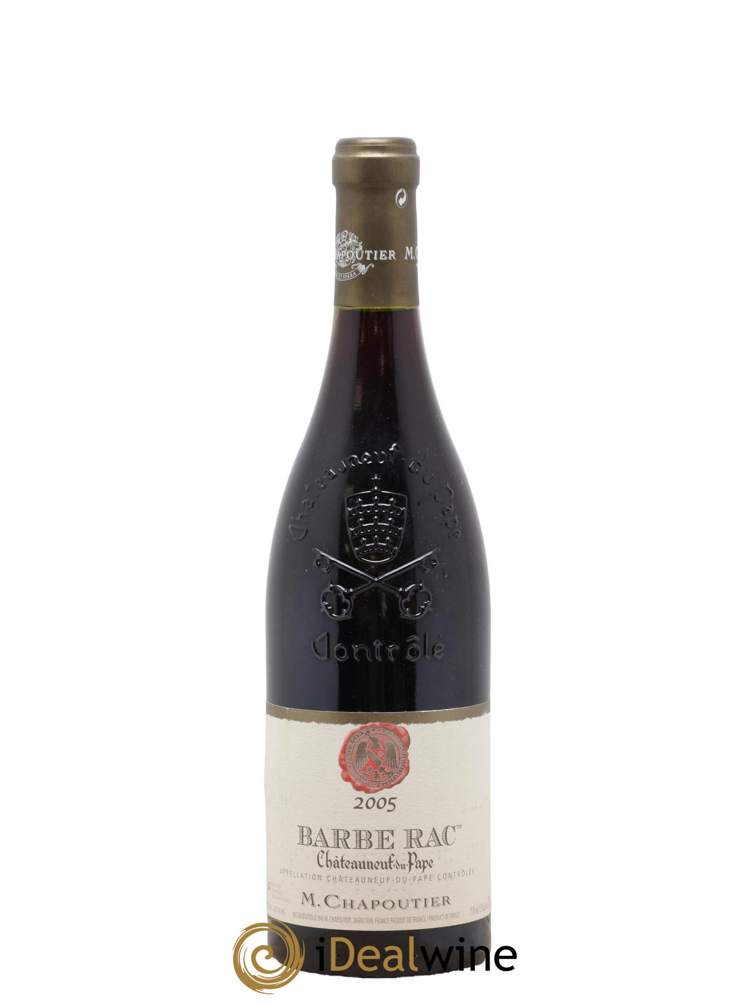Châteauneuf-du-Pape Barbe Rac Chapoutier 2005 - Lot of 1 bottle - 0