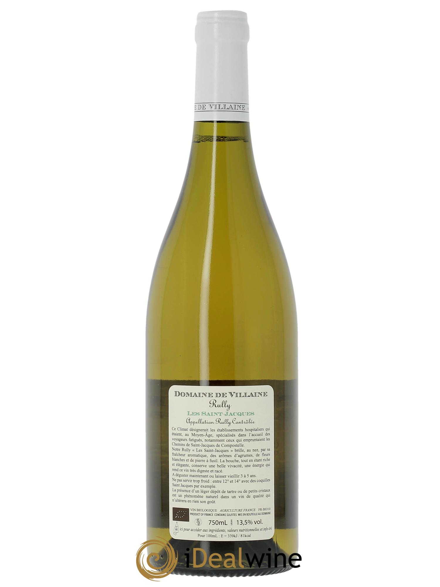 Rully Les Saint-Jacques Domaine de Villaine 2023 - Lot de 1 bouteille - 1