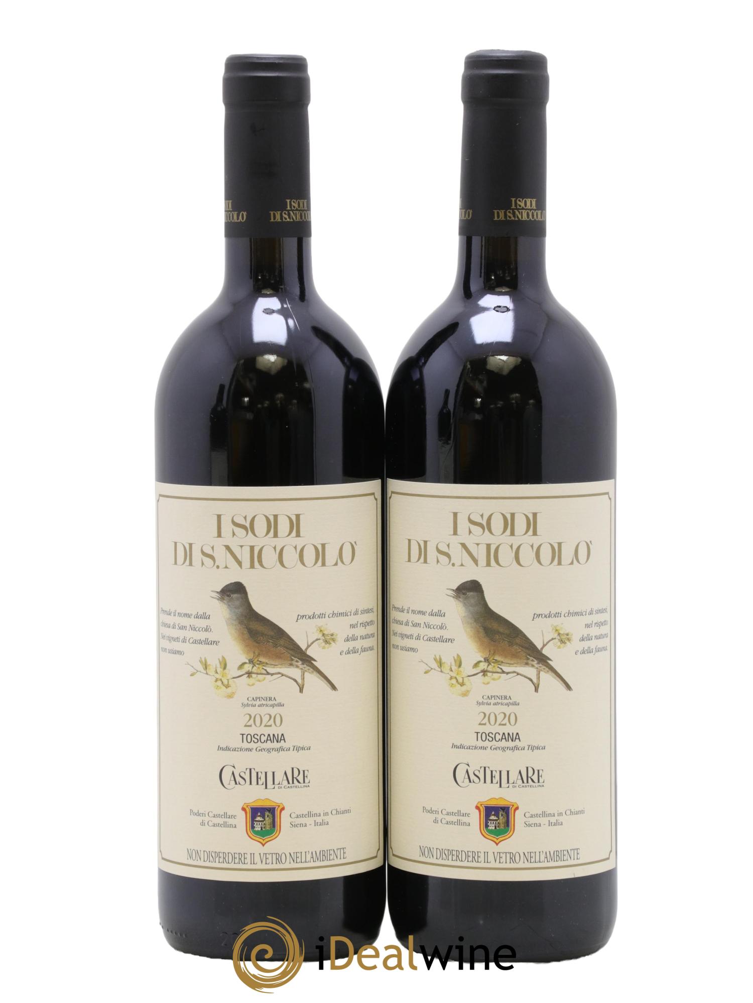 Italie Toscana IGT I Sodi di San Niccolò di Castellare di Castellina 2020 - Lot de 2 bouteilles - 0