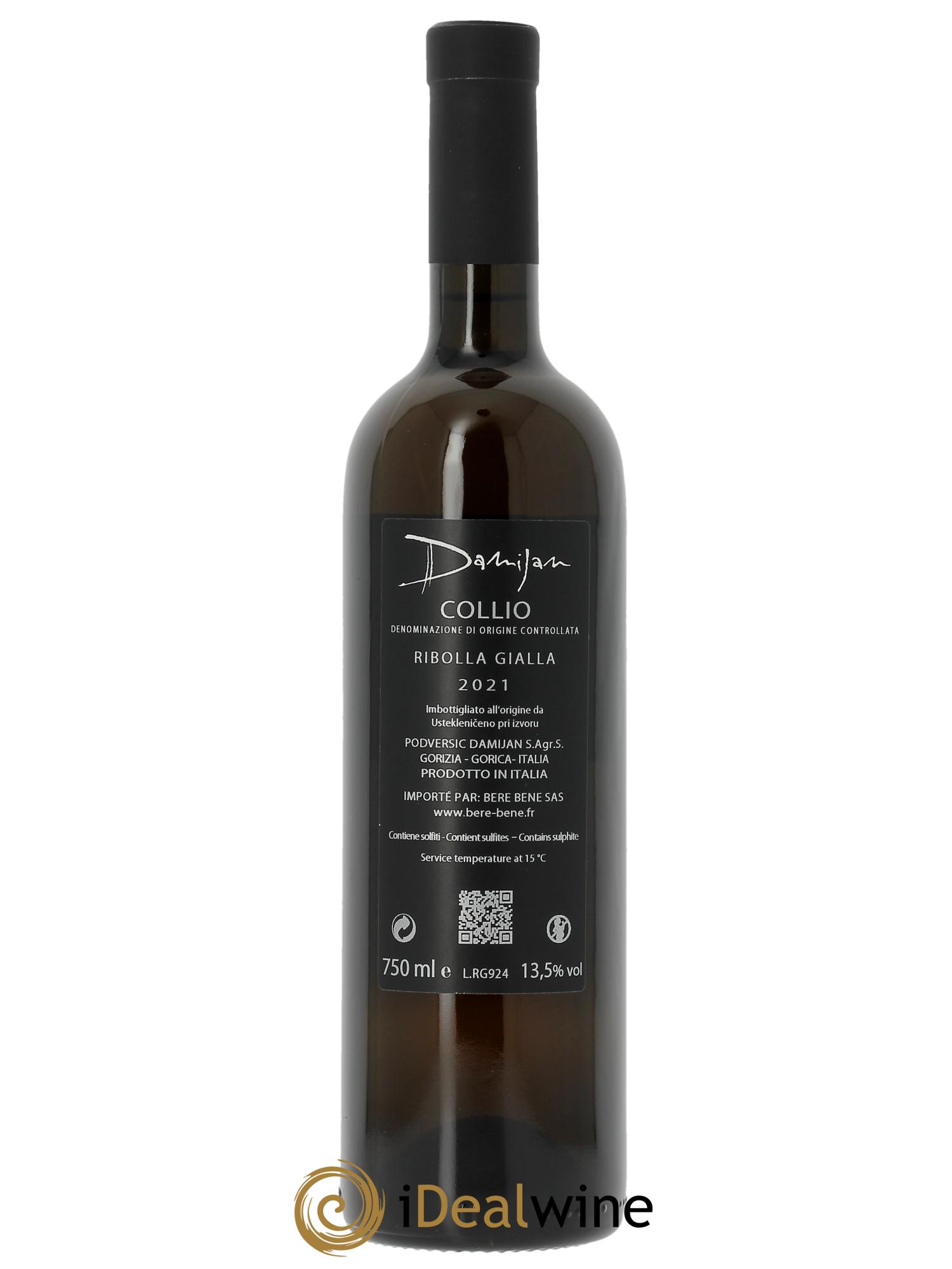 Venezia Giulia IGT Damijan Podversic Ribolla Gialla 2021 - Posten von 1 Flasche - 1