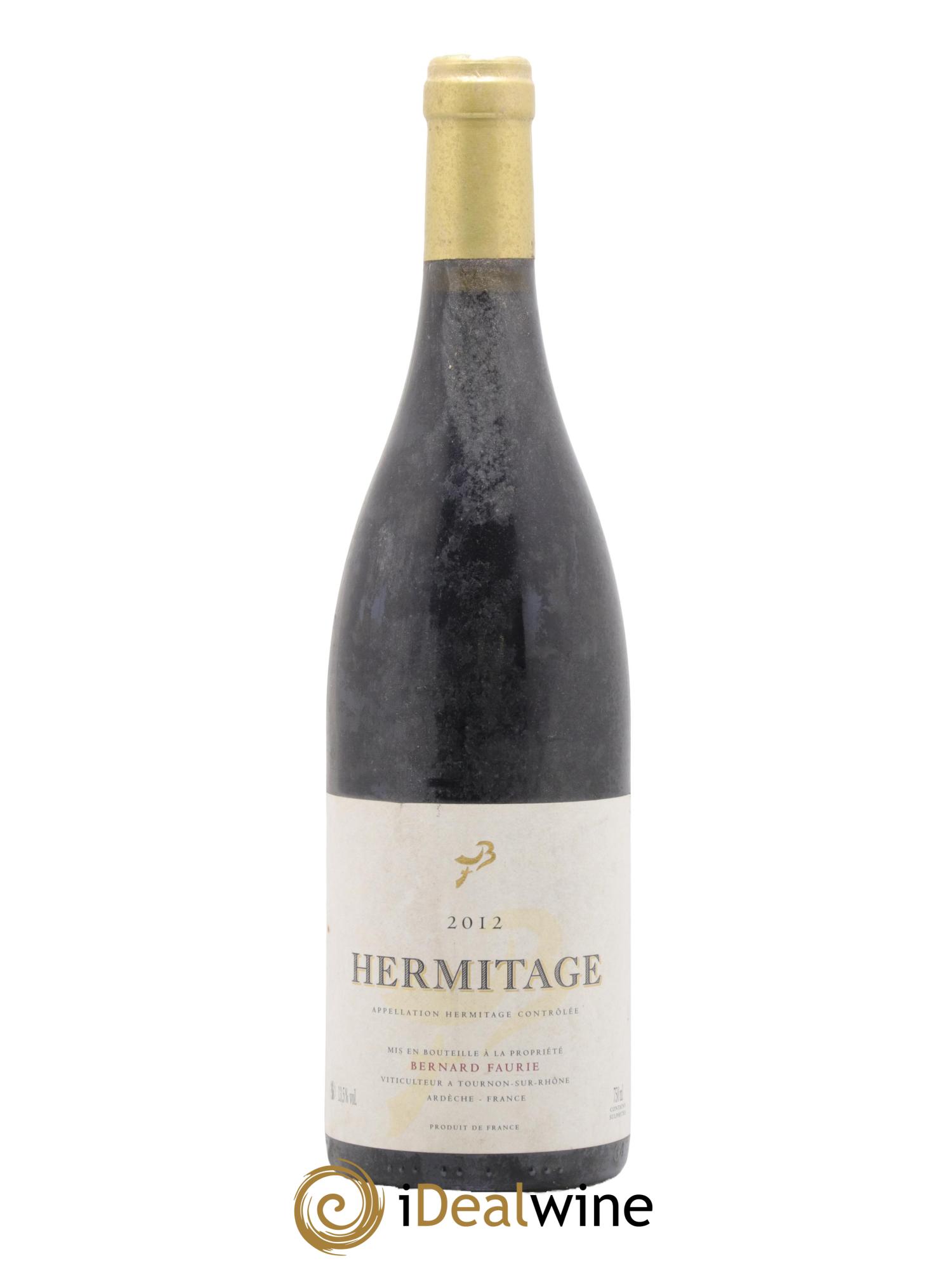 Hermitage Bessards Méal (capsule dorée) Bernard Faurie 2012 - Lot de 1 bouteille - 0
