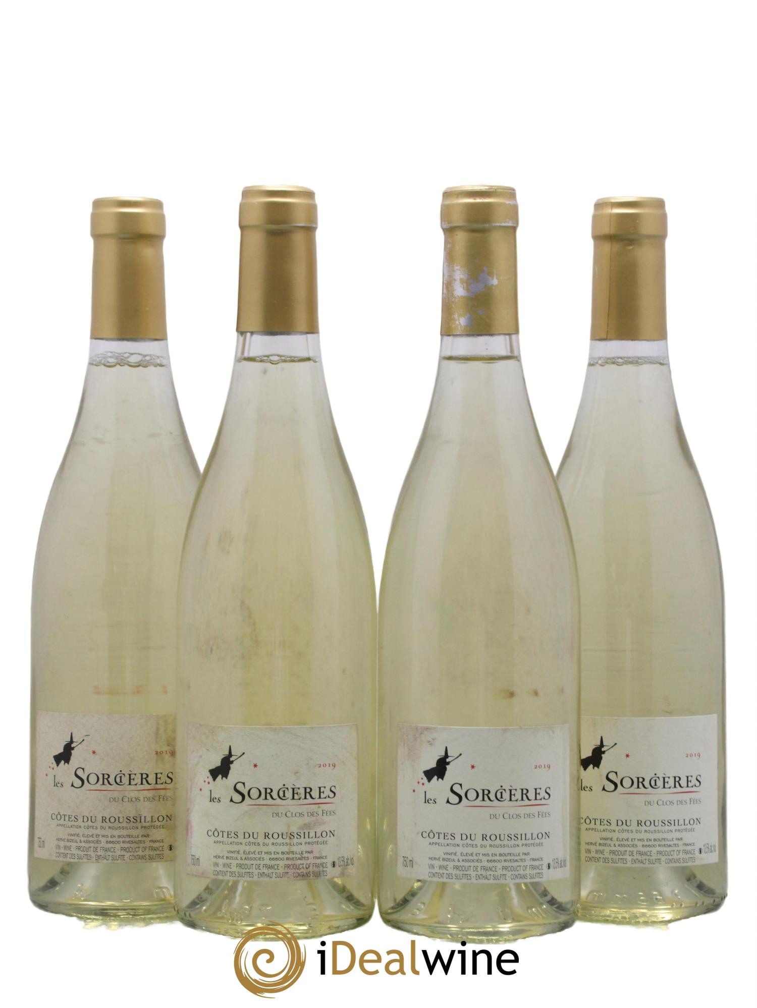 Côtes du Roussillon Clos des Fées Les Sorcières Hervé Bizeul 2019 - Lot de 4 bouteilles - 0