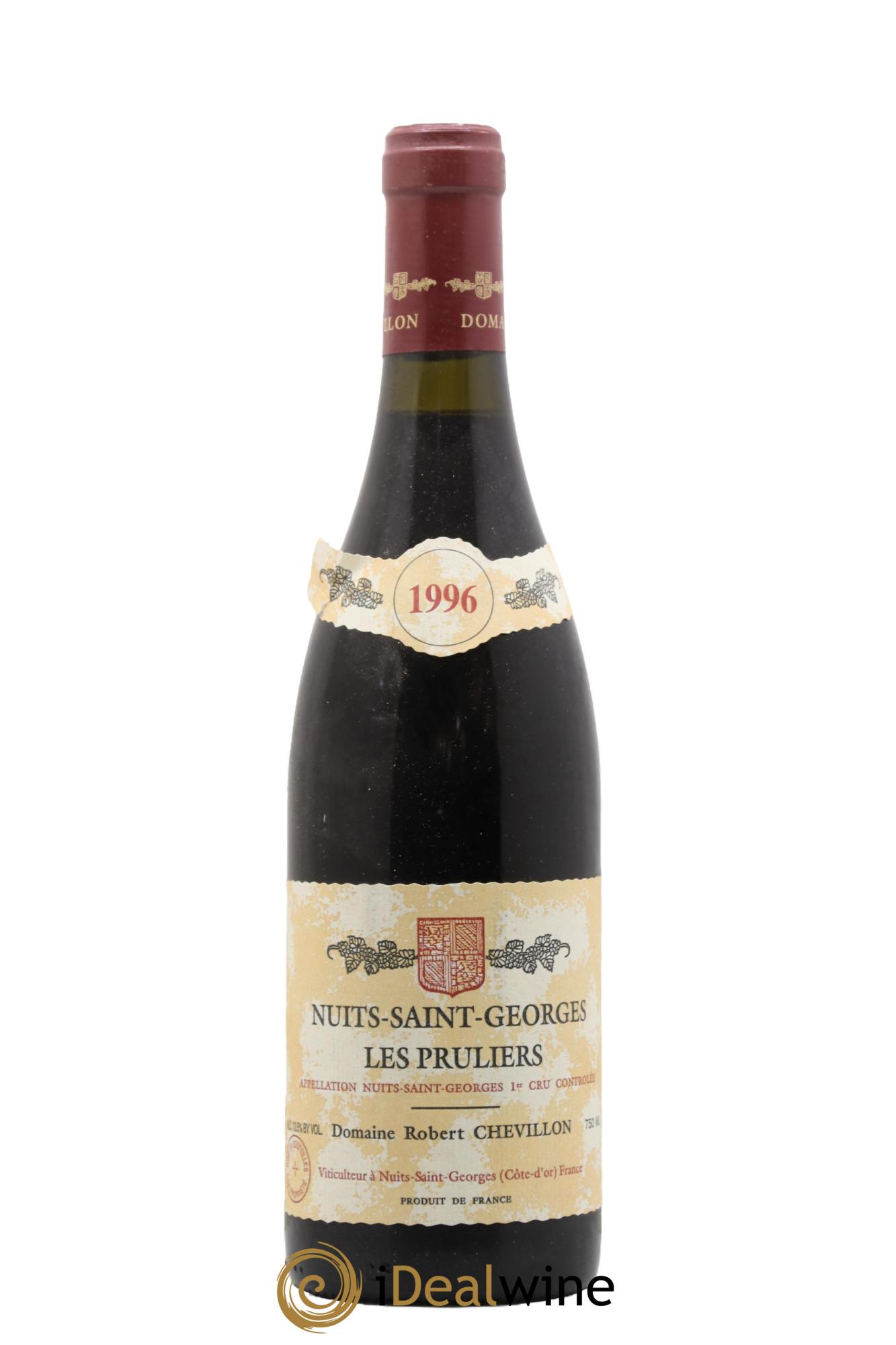 Nuits-Saint-Georges 1er Cru Les Pruliers Robert Chevillon 1996 - Lot de 1 bouteille - 0