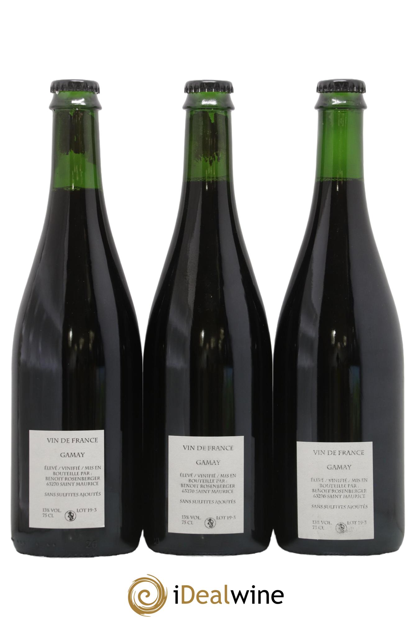 Vin de France Verre de Terre Loup des Vignes Benoit Rosenberger 2019 - Posten von 3 Flaschen - 1