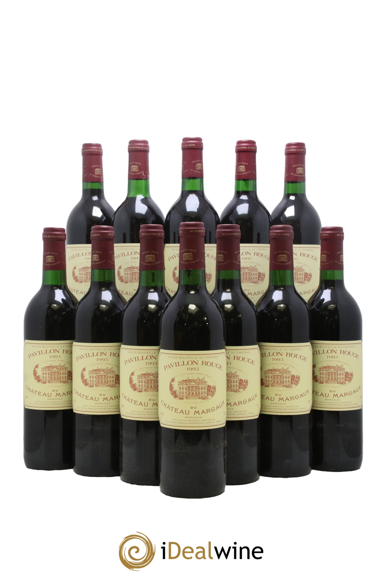 Pavillon Rouge du Château Margaux Second Vin 1993 - Lot de 12 bouteilles - 0