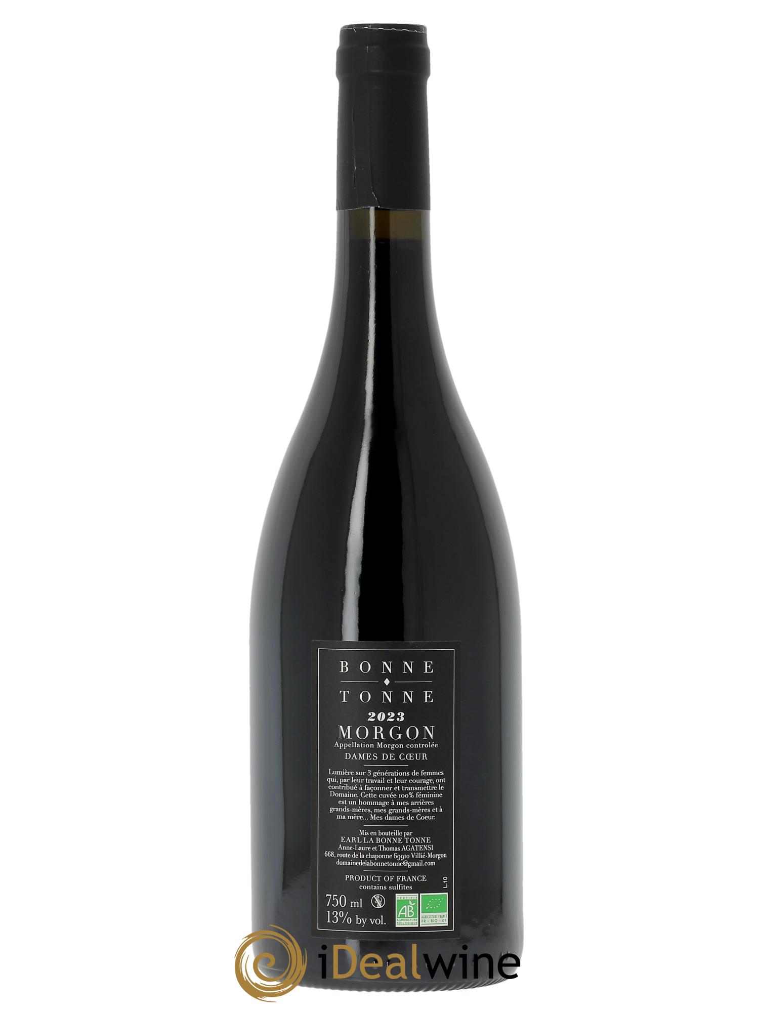 Morgon Dames de Coeur La Bonne Tonne  2023 - Lot de 1 bouteille - 1