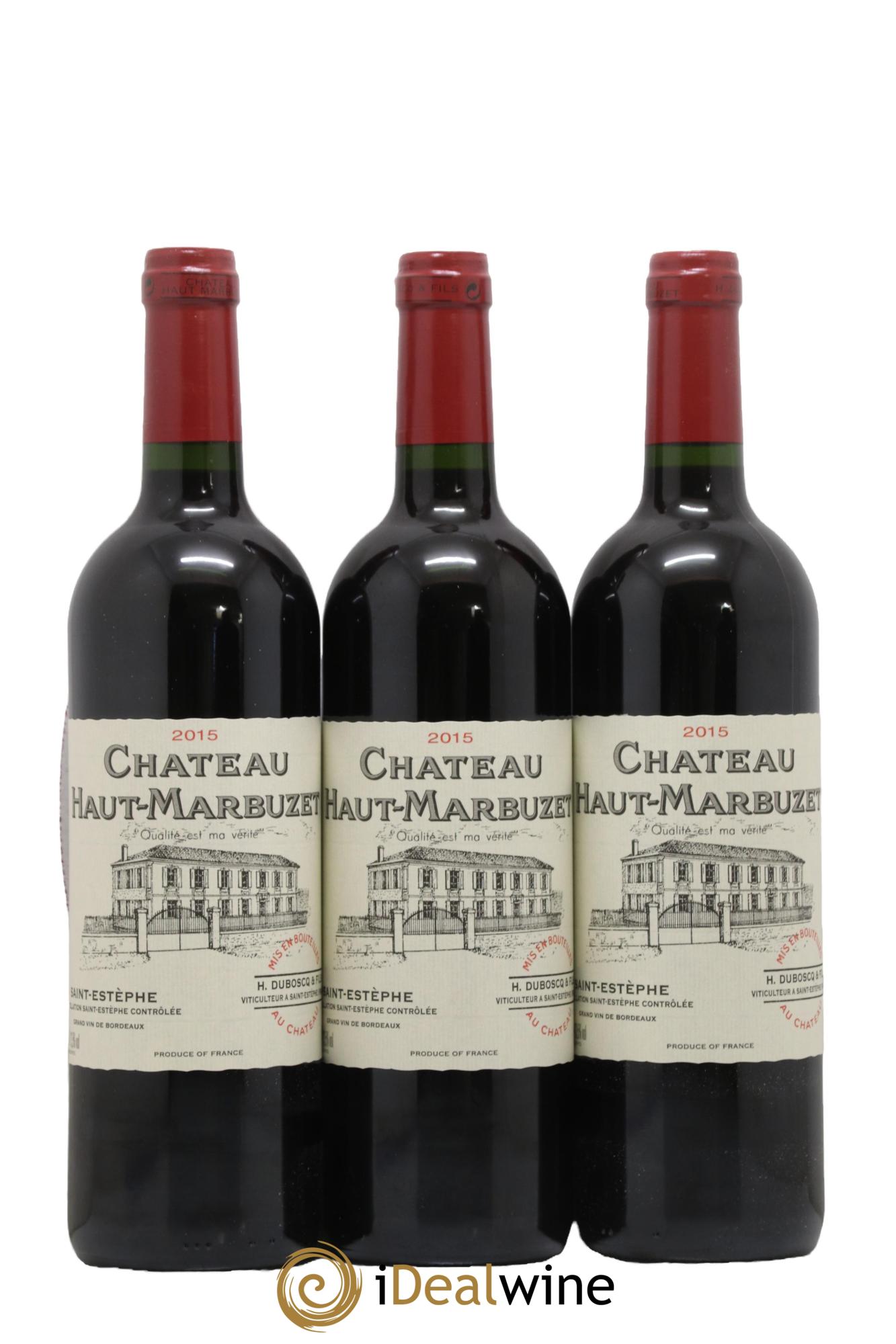 Château Haut Marbuzet 2015 - Lot de 6 bouteilles - 1