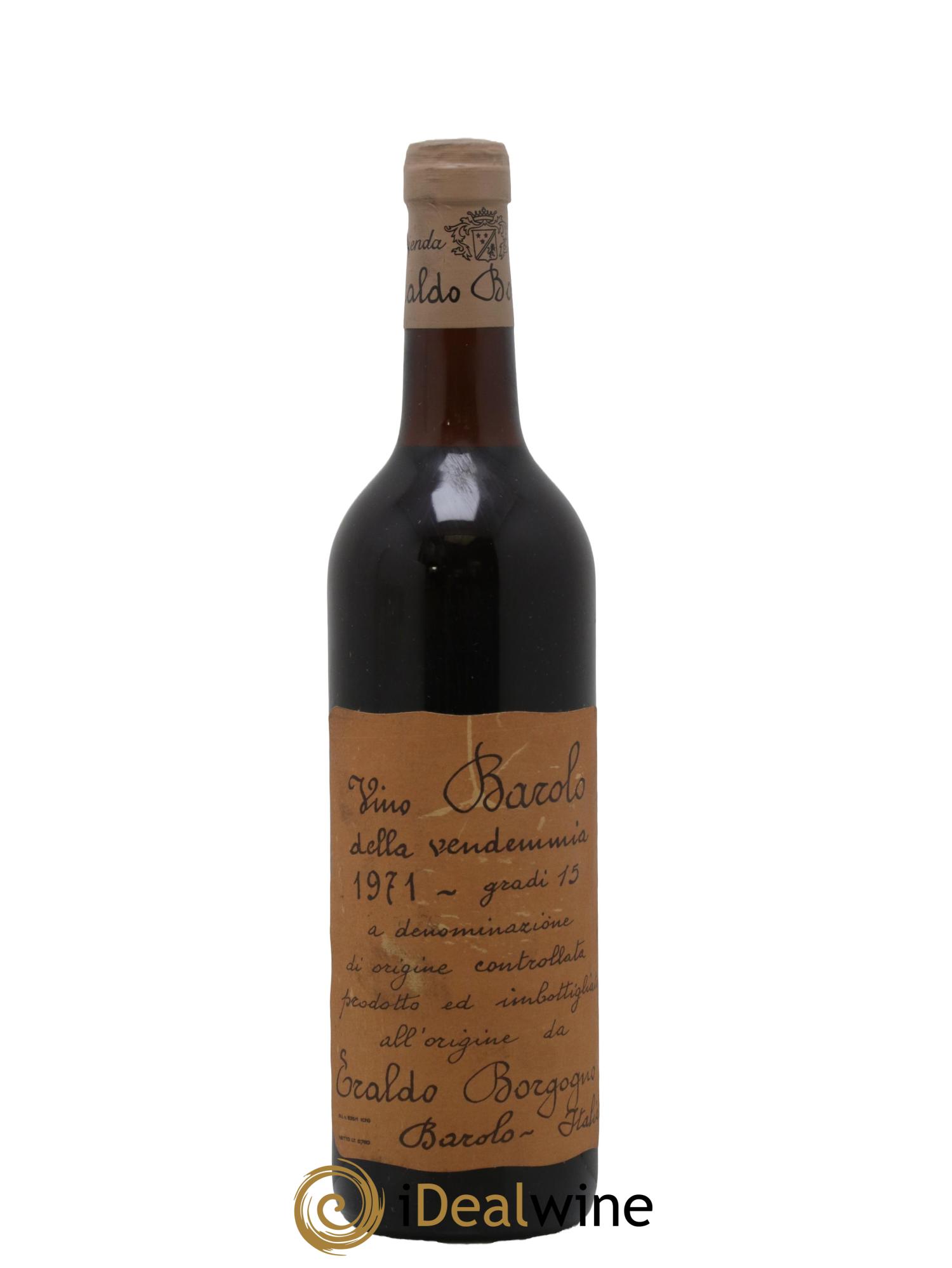 Barolo Eraldo Borgogno 1971 - Posten von 1 Flasche - 0