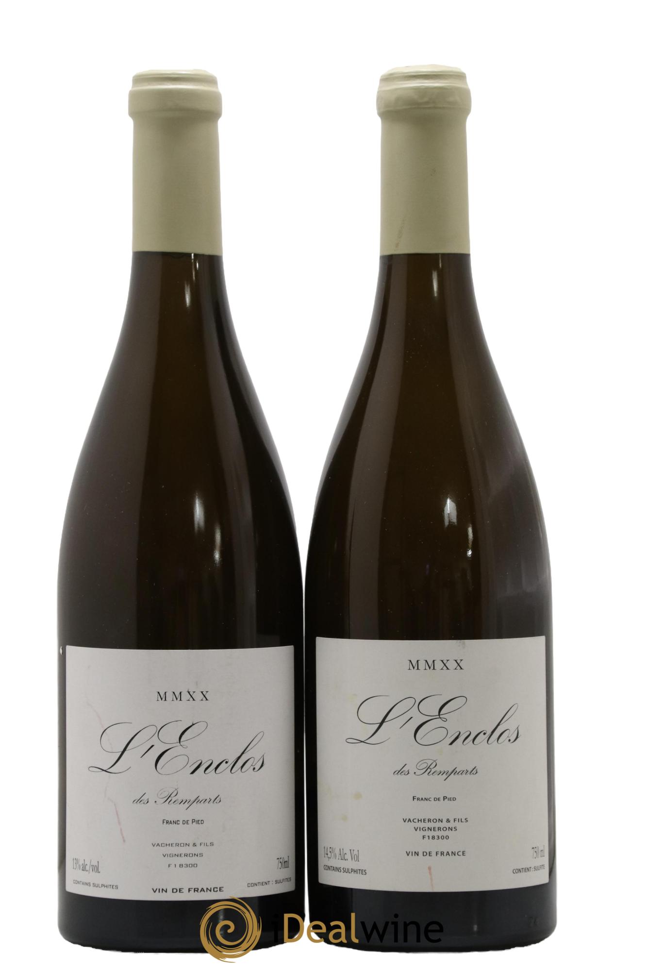 Vin de France L'Enclos Des Remparts Franc de Pied Vacheron et Fils (Domaine) 2020 - Lot de 2 bouteilles - 0