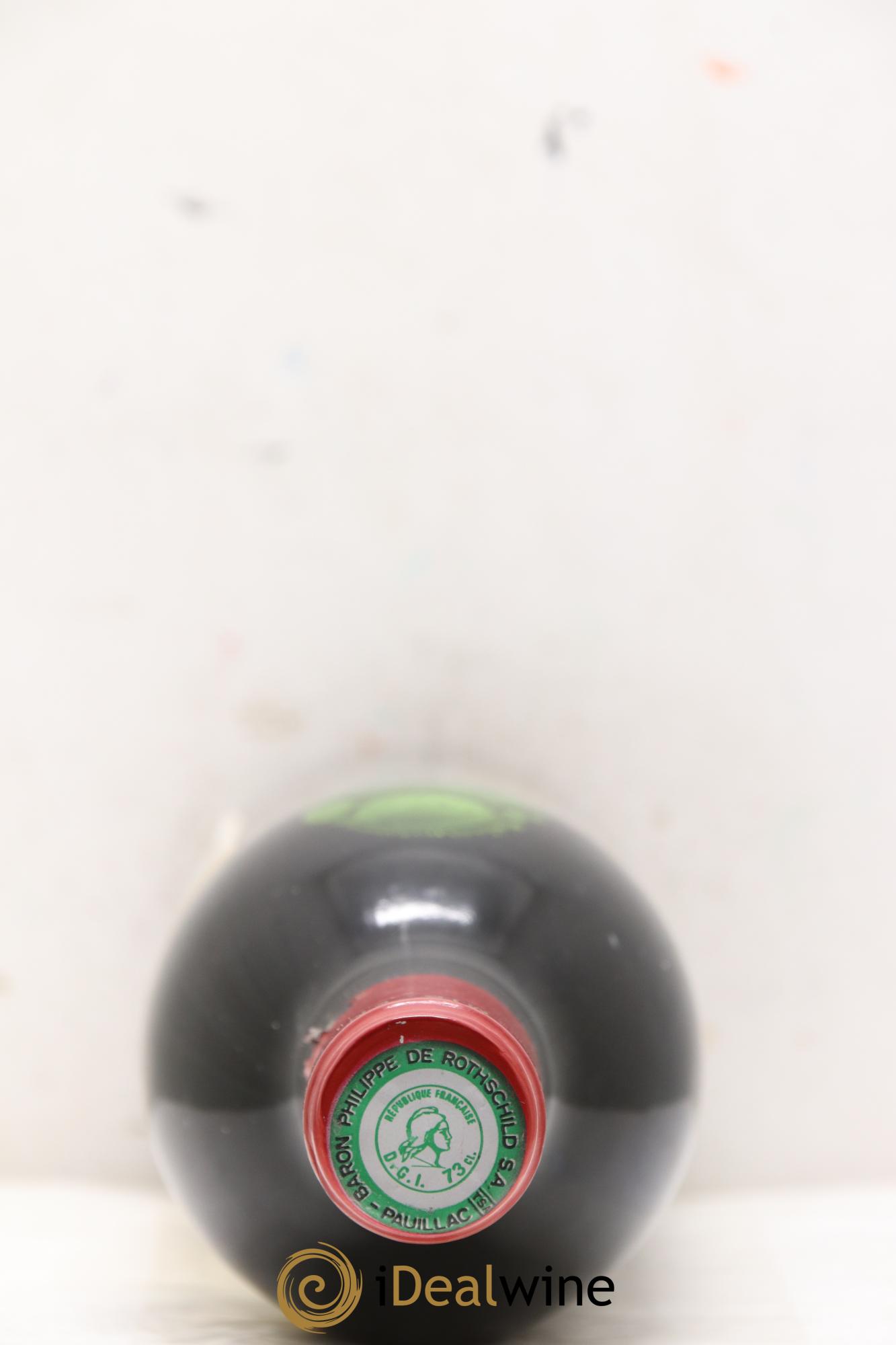 Château Mouton Rothschild 1er Grand Cru Classé 1974 - Lot de 1 bouteille - 1