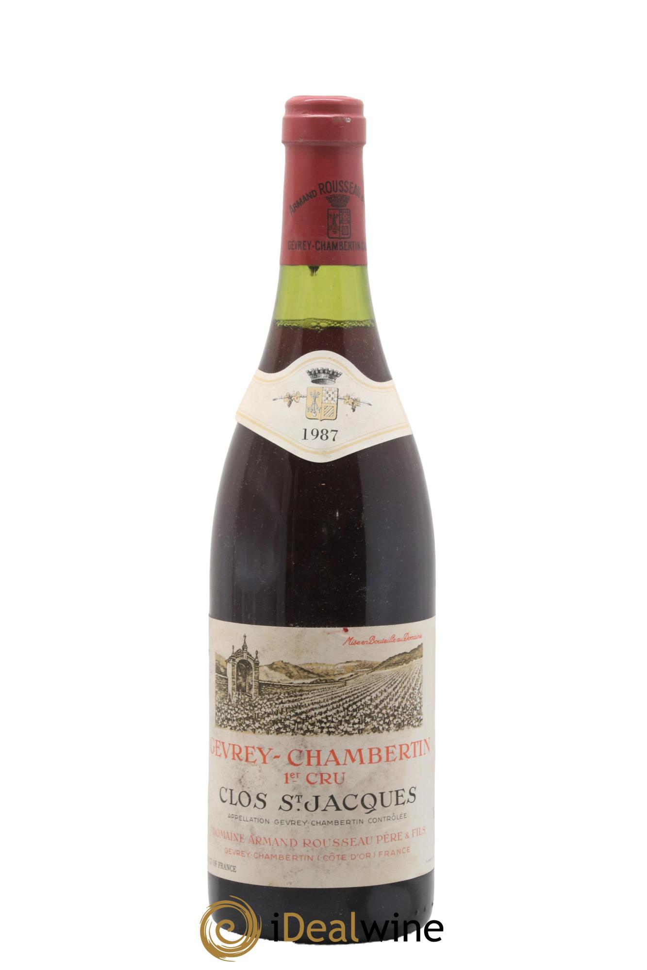 Gevrey-Chambertin 1er Cru Clos Saint-Jacques Armand Rousseau (Domaine) 1987 - Lot of 1 bottle - 0