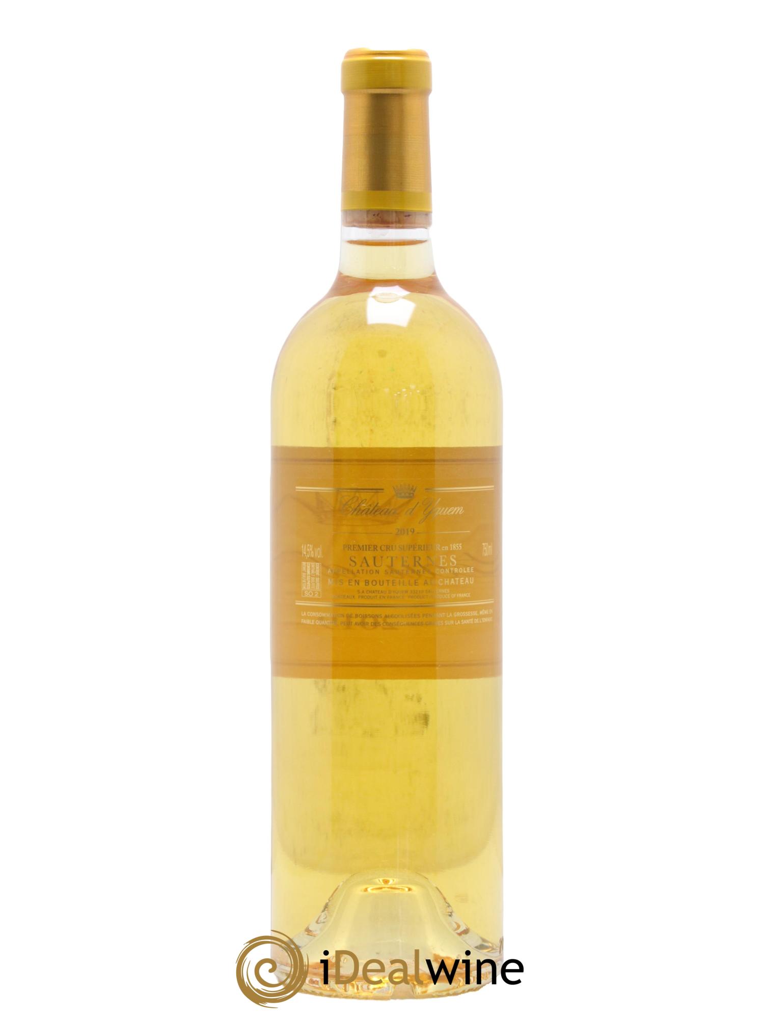 Château d' Yquem 1er Cru Classé Supérieur 2019 - Posten von 1 Flasche - 2