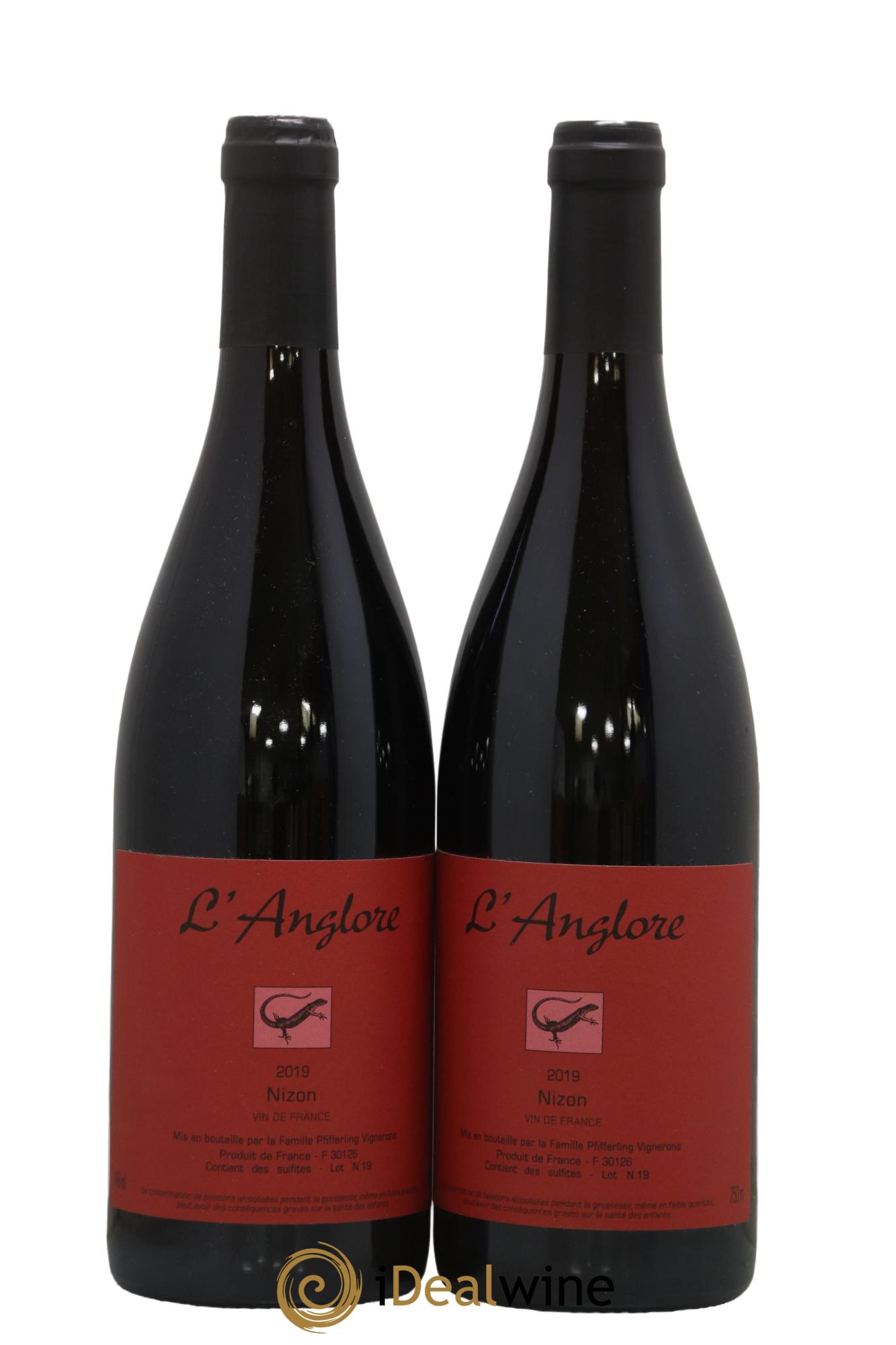 Vin de France Nizon L'Anglore 2019 - Lot de 2 bouteilles - 0