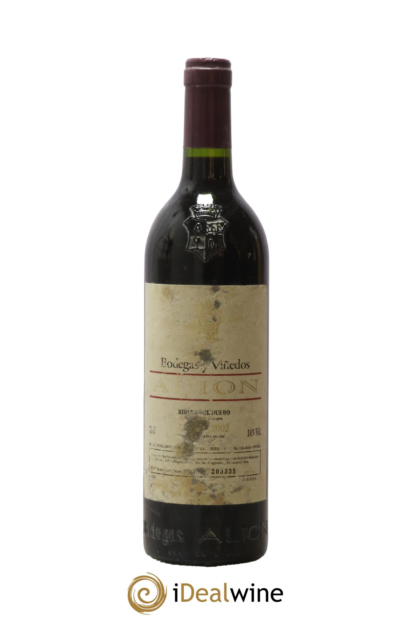 Ribera Del Duero DO Vega Sicilia Alion Famille Alvarez 2002 - Lot de 1 bouteille - 0